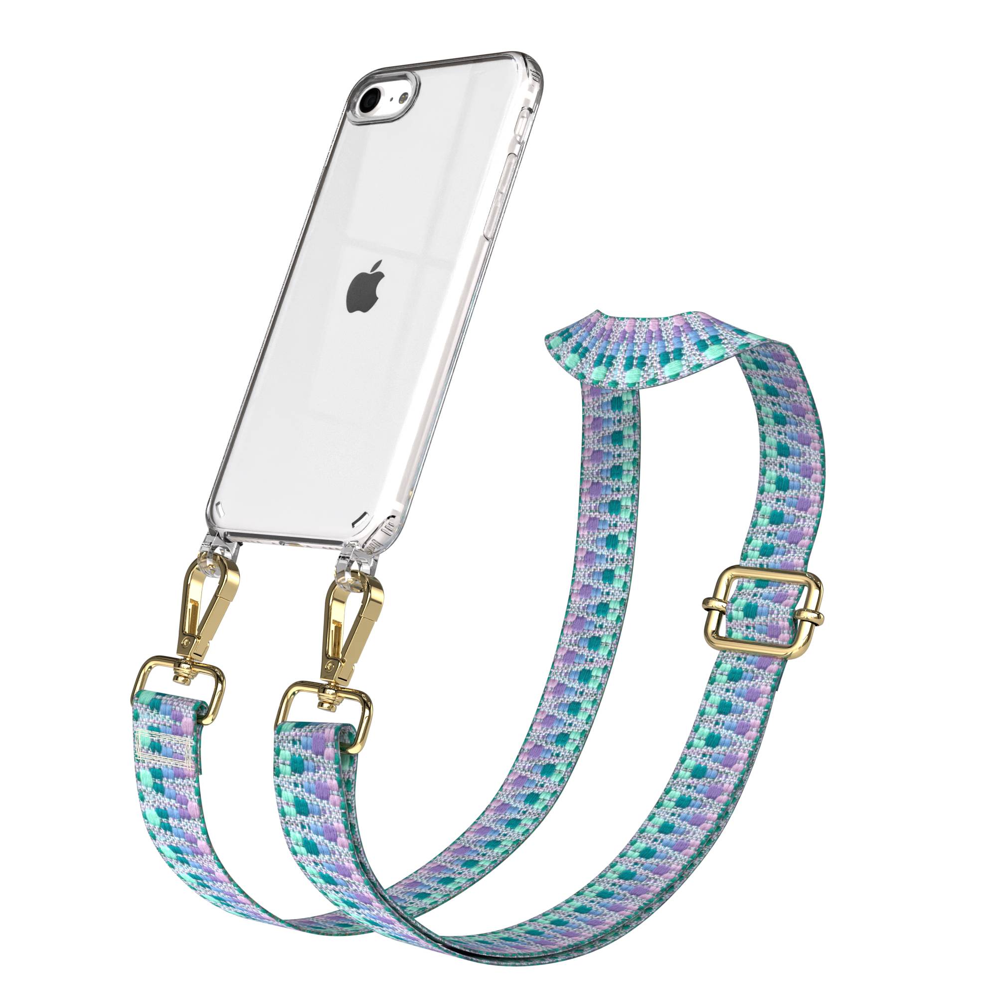iPhone SE Handykette mit verstellbarem Band und Hülle von EAZY CASE