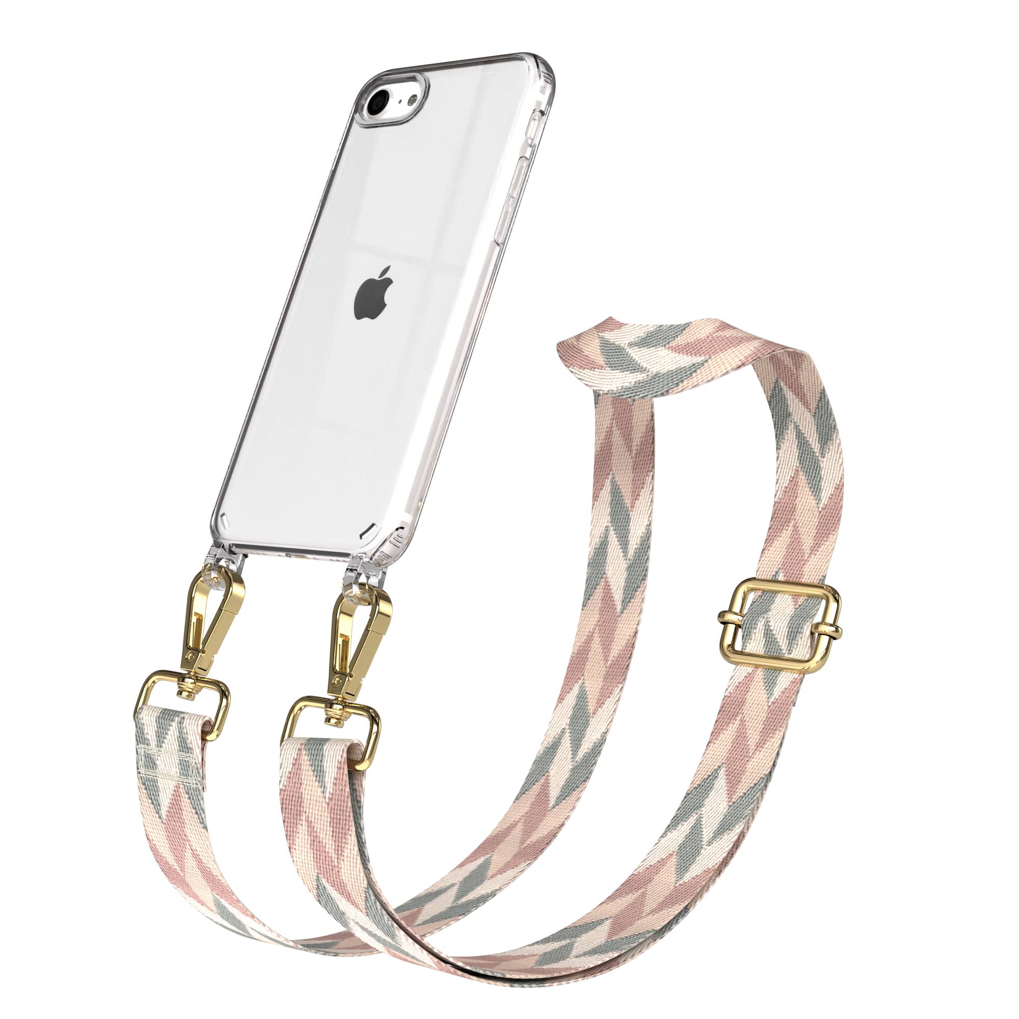 iPhone SE Handykette mit verstellbarem Band und Hülle von EAZY CASE