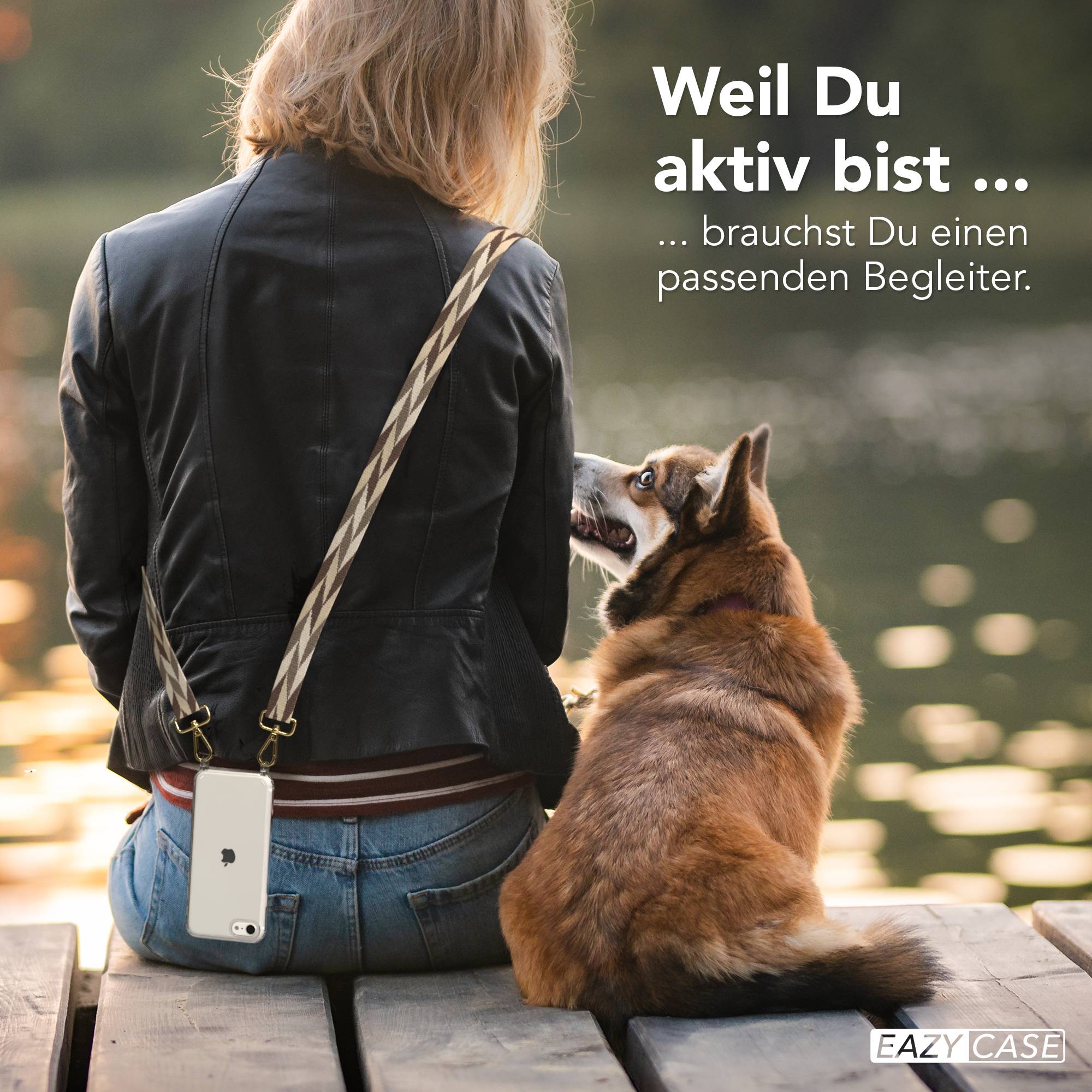 iPhone SE Handykette mit verstellbarem Band und Hülle von EAZY CASE