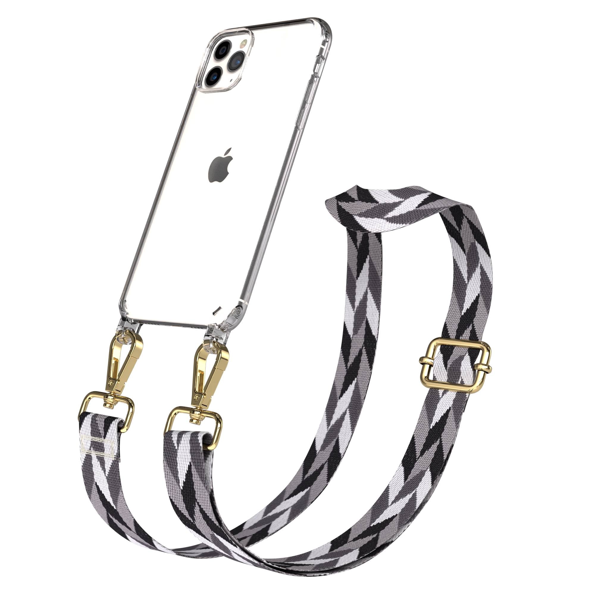 iPhone 11 Pro Max Handykette mit verstellbarem Boho Trageriemen von EAZY CASE