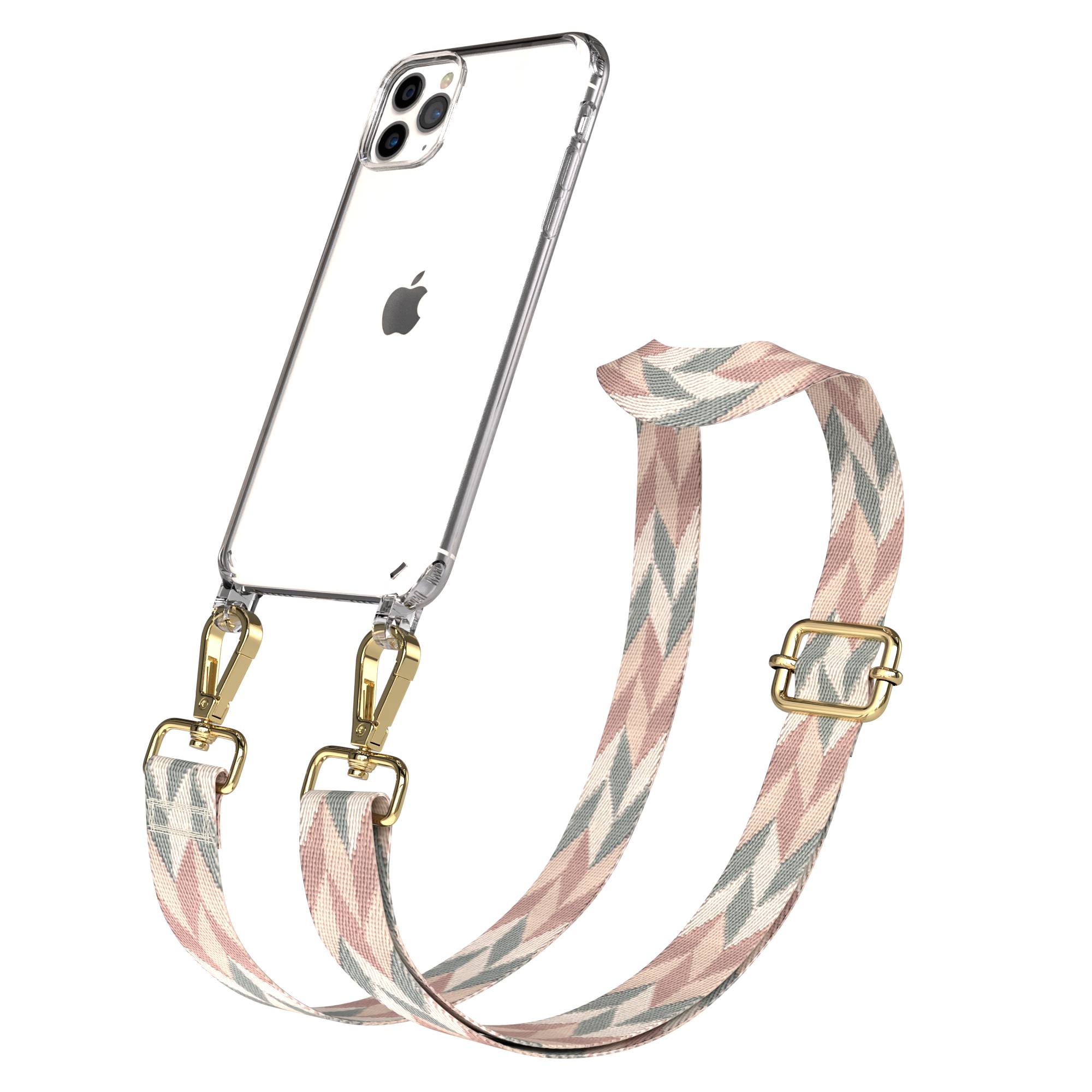 iPhone 11 Pro Max Handykette mit verstellbarem Boho Trageriemen von EAZY CASE
