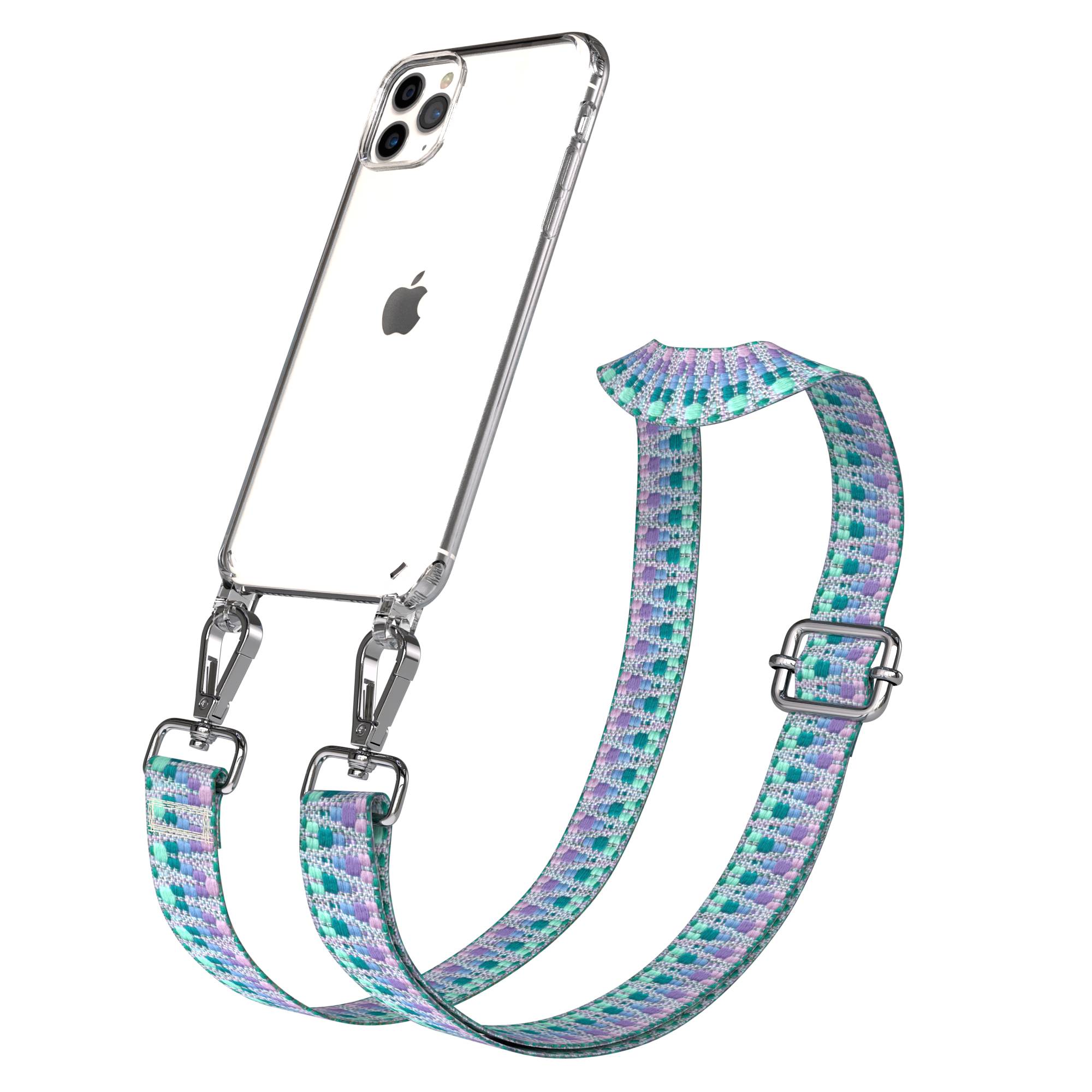 iPhone 11 Pro Max Handykette mit verstellbarem Boho Trageriemen von EAZY CASE