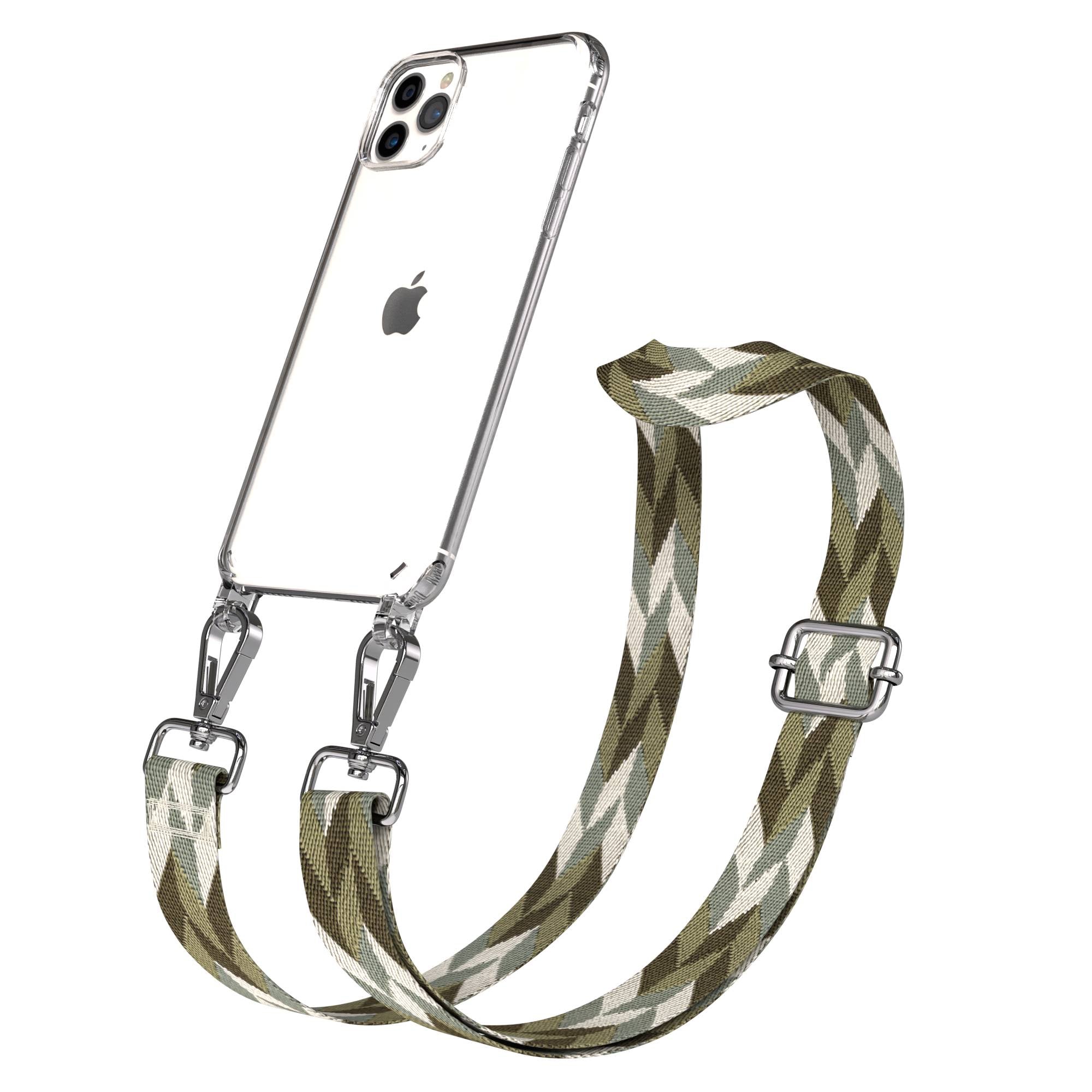 iPhone 11 Pro Max Handykette mit verstellbarem Boho Trageriemen von EAZY CASE
