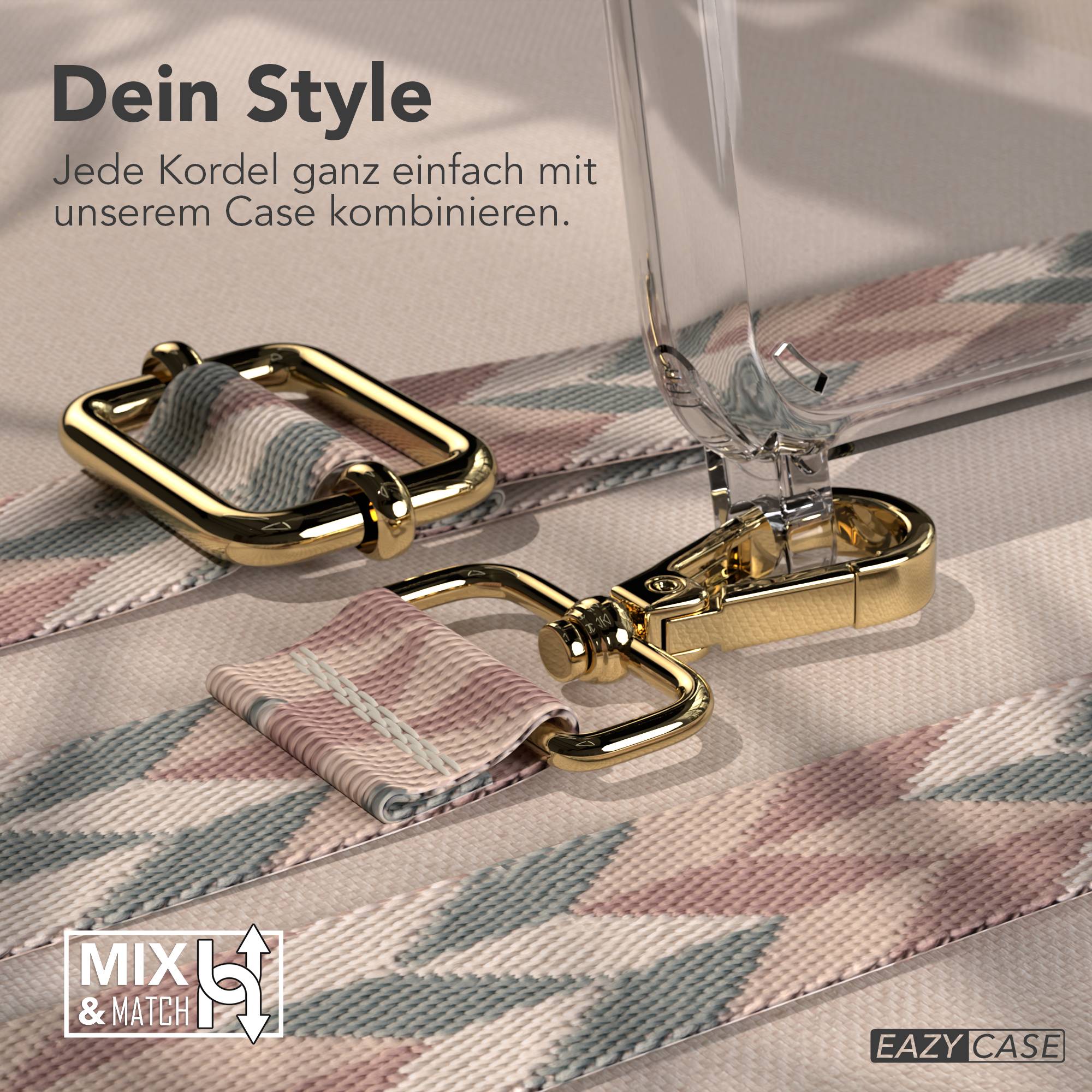 iPhone 11 Handykette verstellbar mit Boho Band Polyester Metallapplikationen