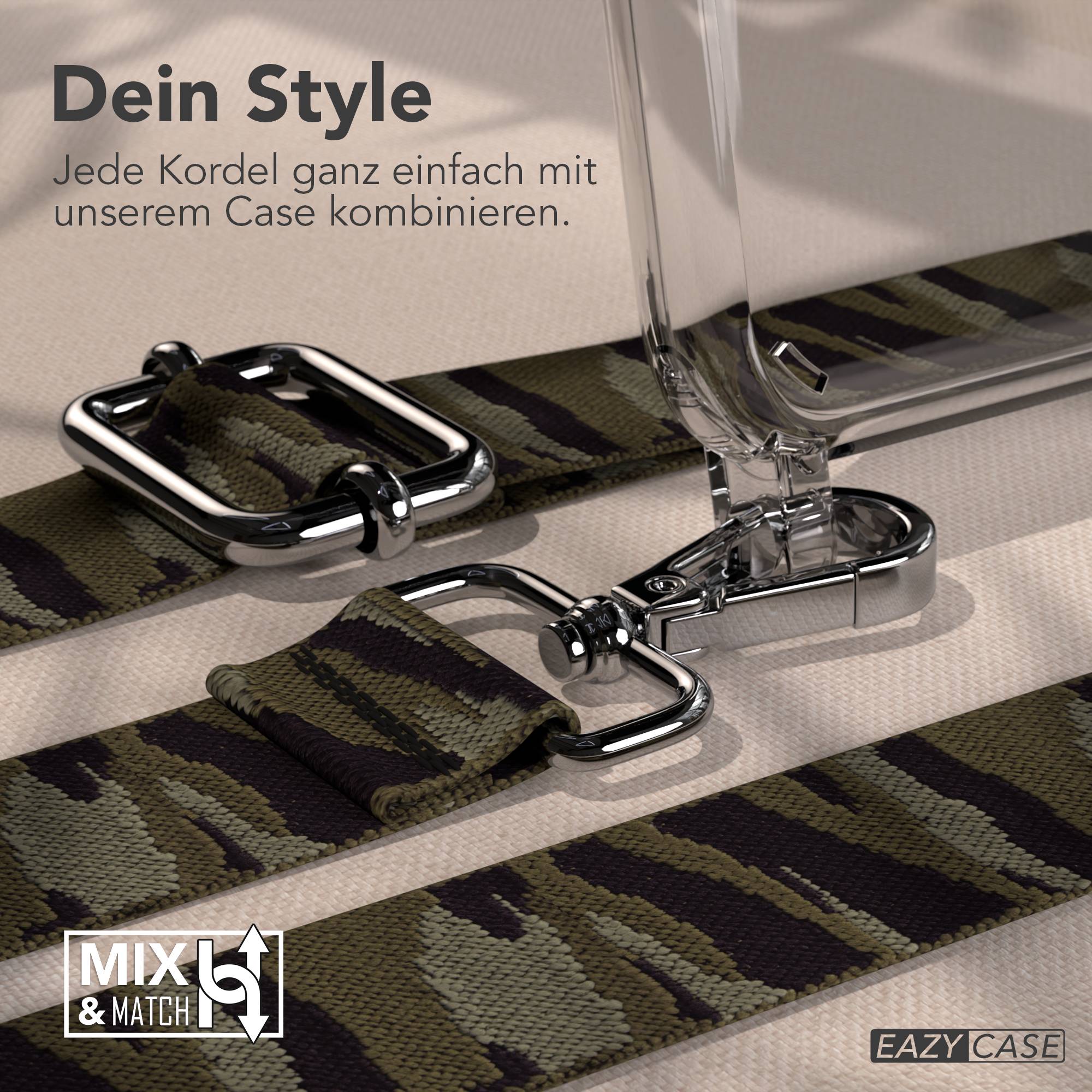 iPhone 11 Handykette verstellbar mit Boho Band Polyester Metallapplikationen