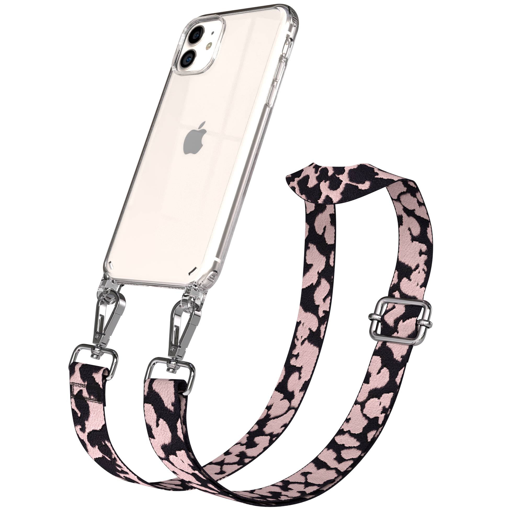 iPhone 11 Handykette verstellbar mit Boho Band Polyester Metallapplikationen