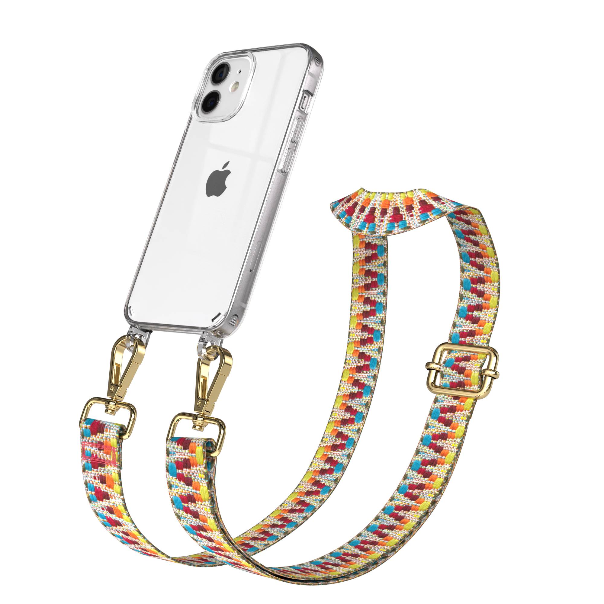 iPhone 12 Mini Handykette mit verstellbarem Boho Band von EAZY CASE