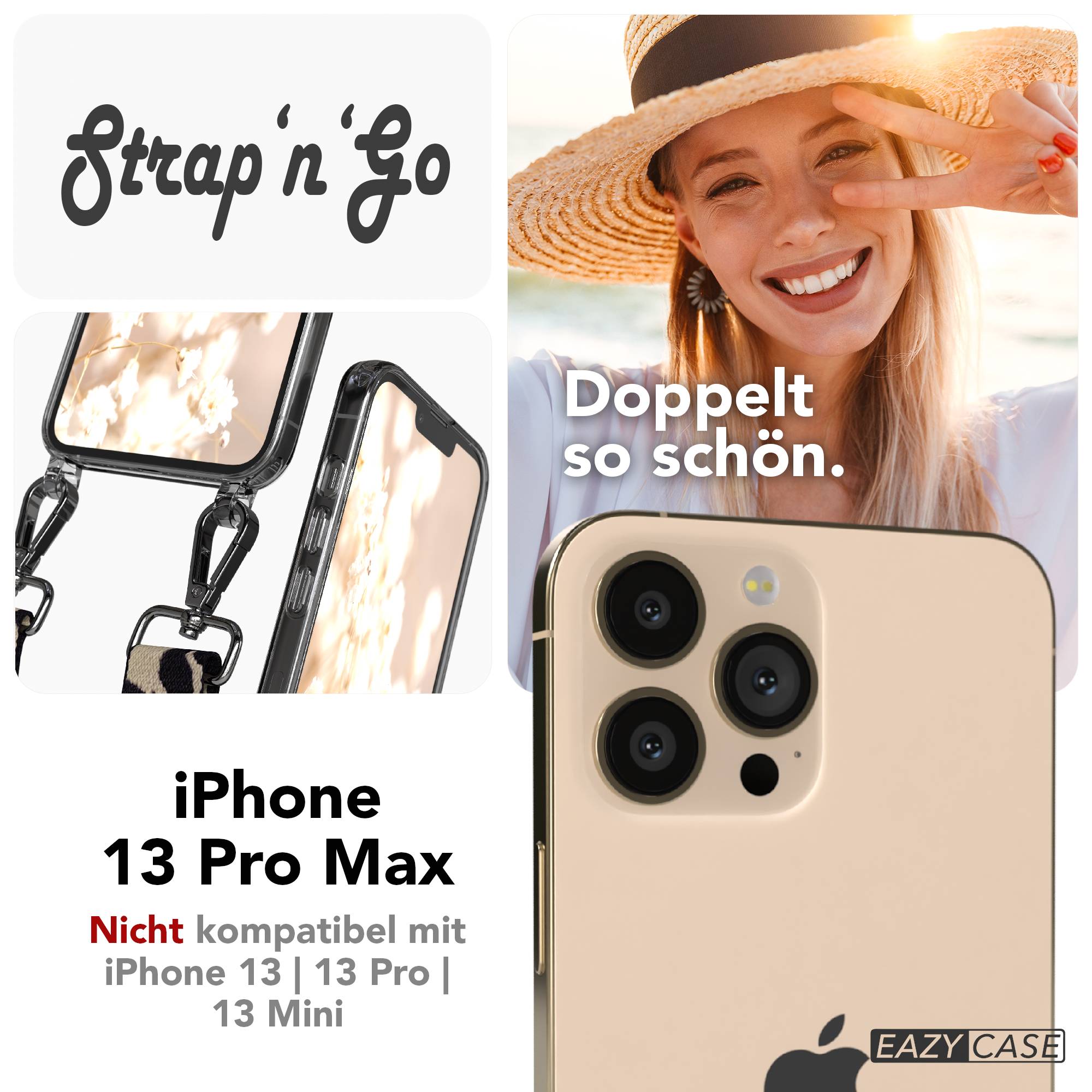 iPhone 13 Pro Max Handykette mit Boho Band verstellbar EAZY CASE
