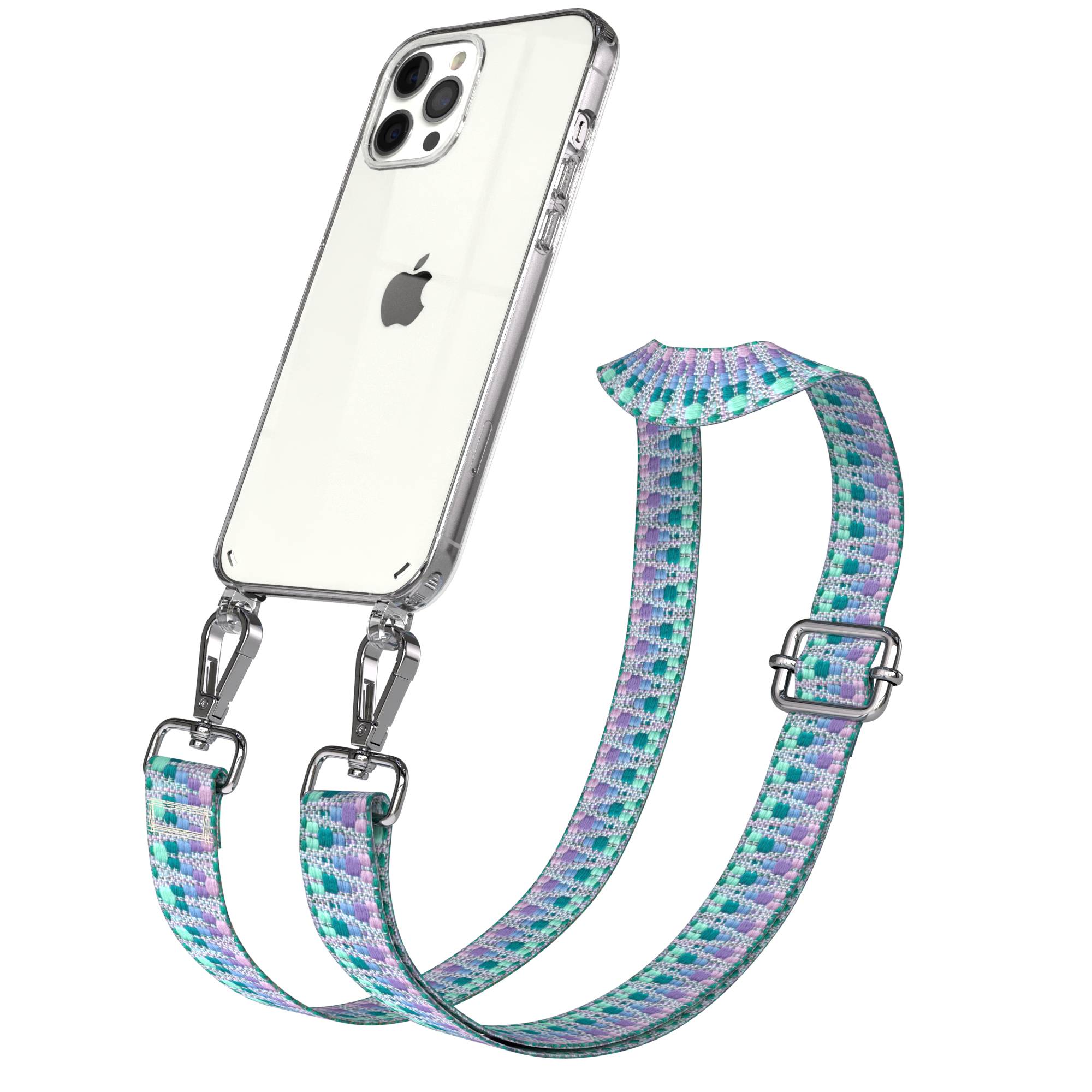 iPhone 12 Pro Max Handykette mit verstellbarem Boho Band von EAZY CASE