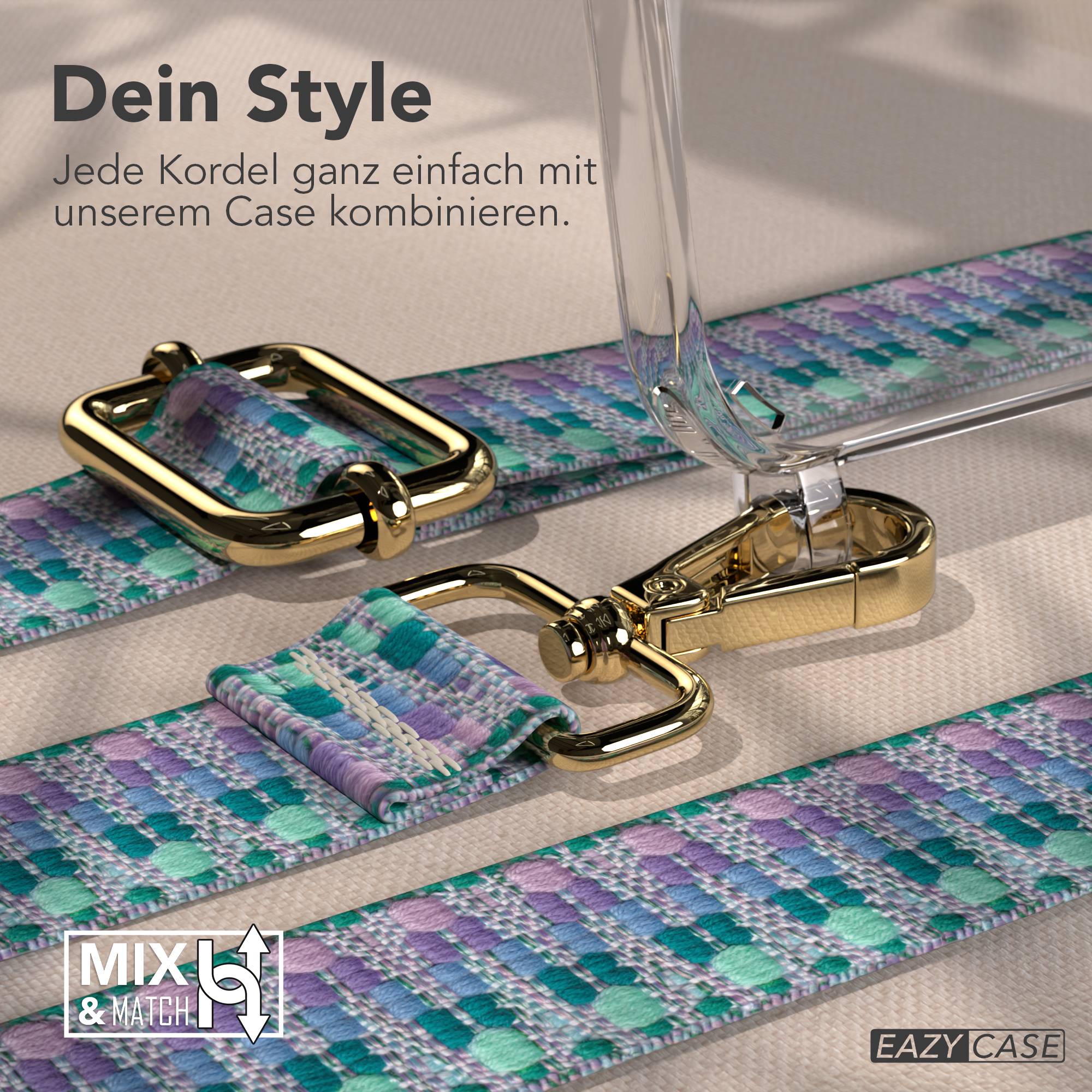 iPhone 13 Mini Handykette mit verstellbarem Band und Boho Design