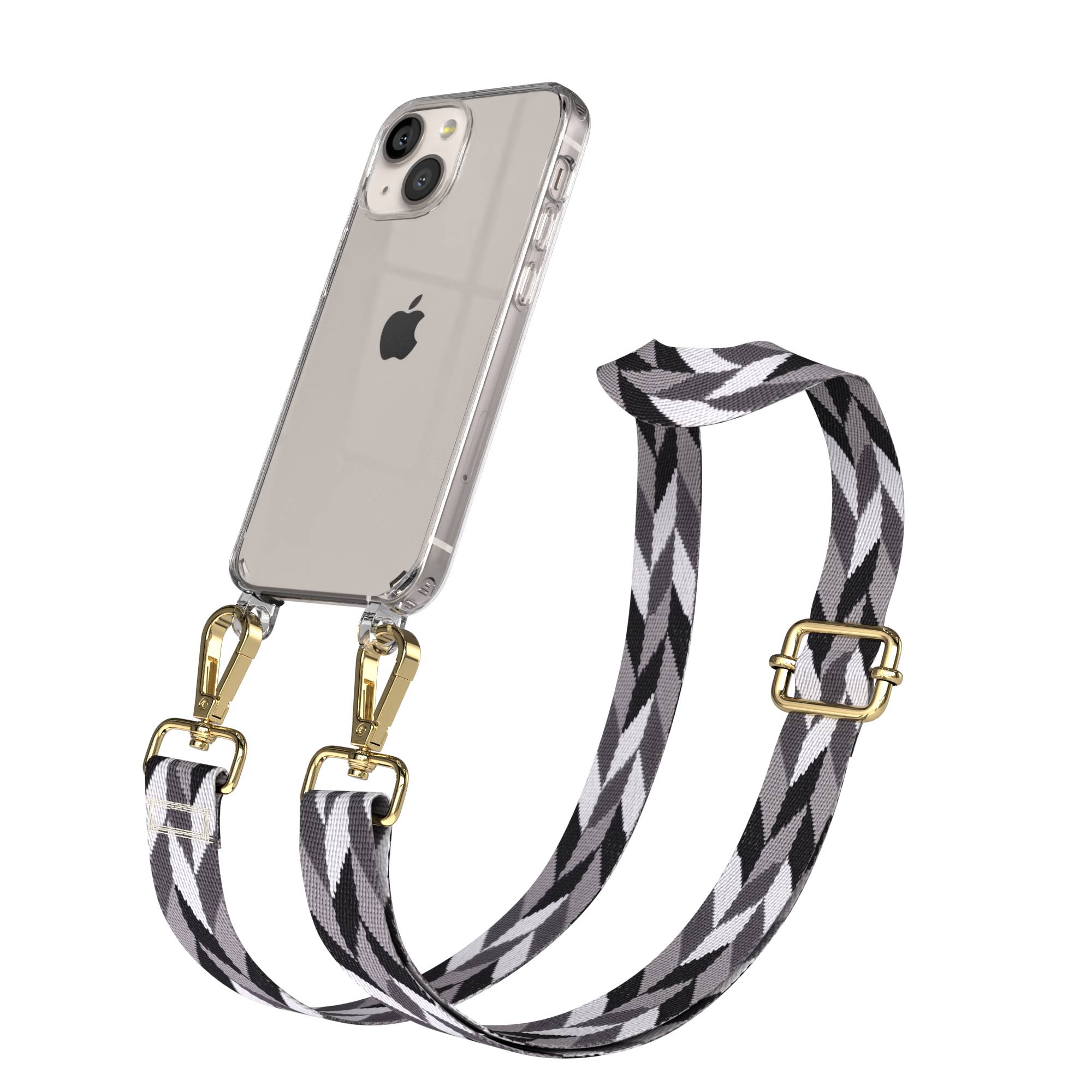 iPhone 13 Mini Handykette mit verstellbarem Band und Boho Design