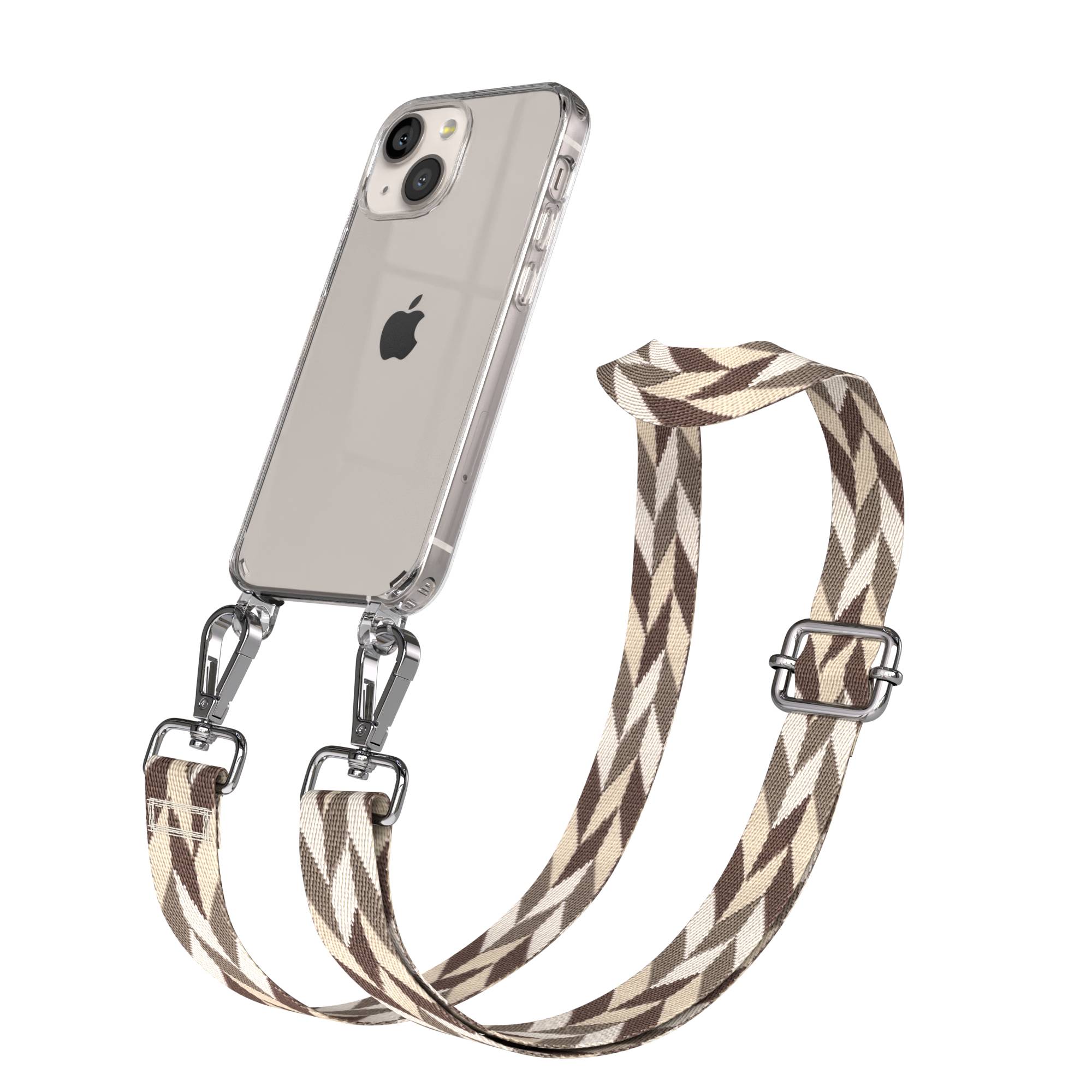 iPhone 13 Mini Handykette mit verstellbarem Band und Boho Design