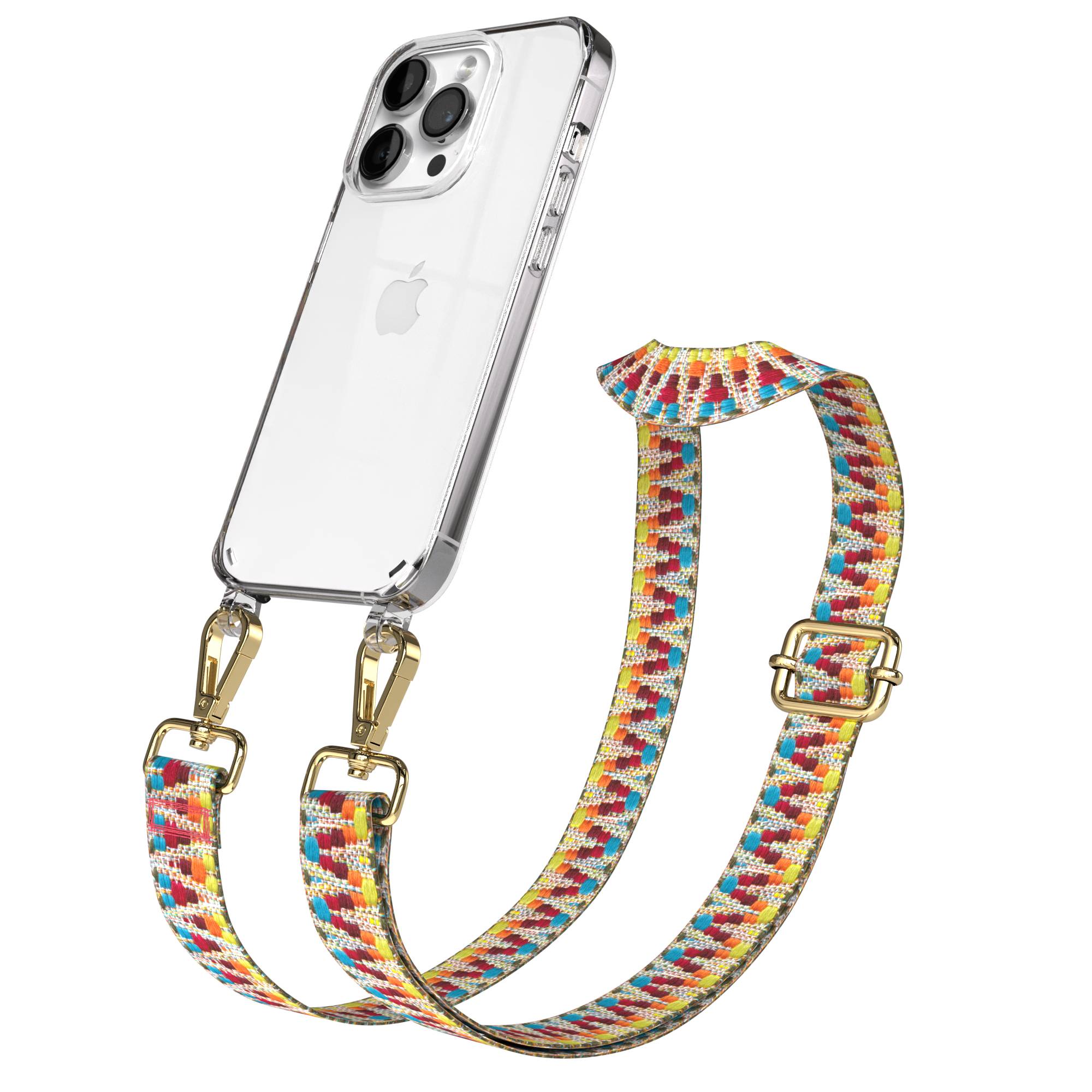 iPhone 14 Pro Handykette mit verstellbarem Boho Tragegurt von EAZY CASE
