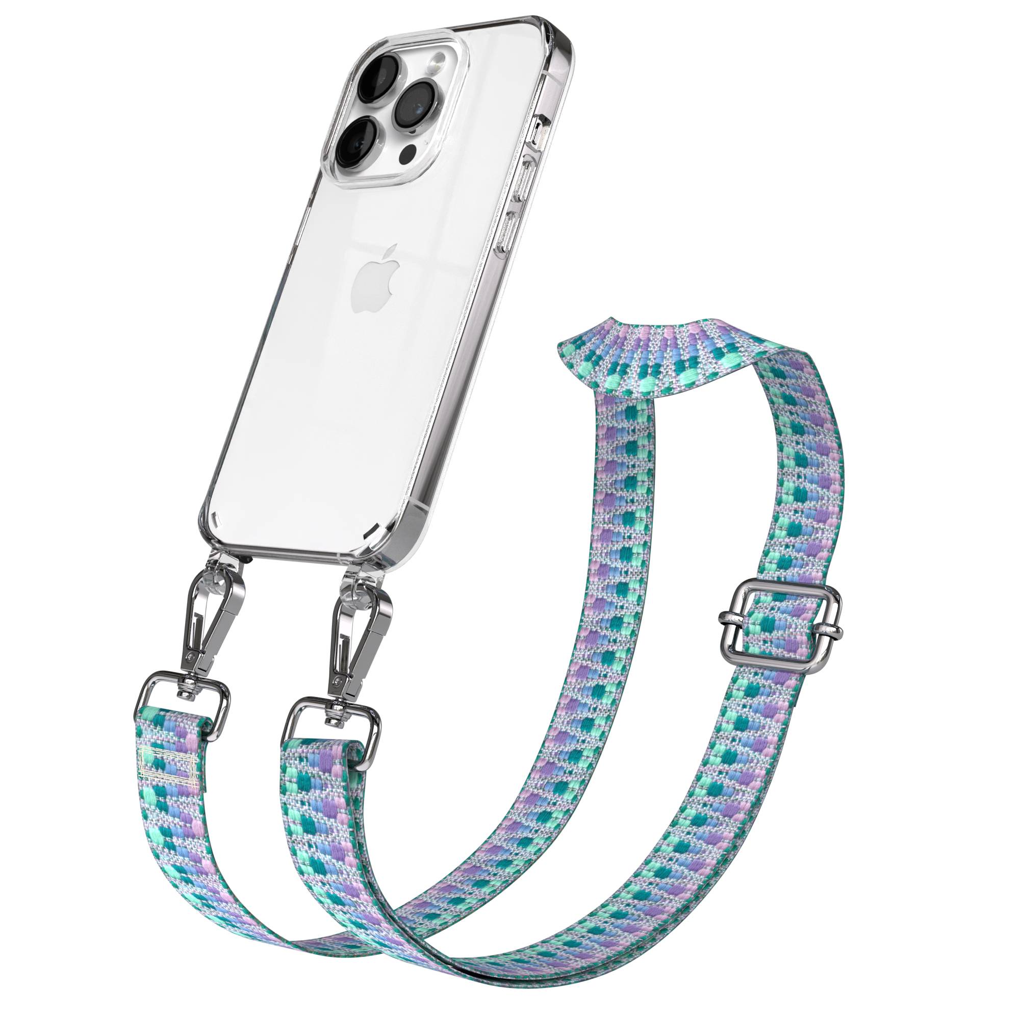 iPhone 14 Pro Handykette mit verstellbarem Boho Tragegurt von EAZY CASE