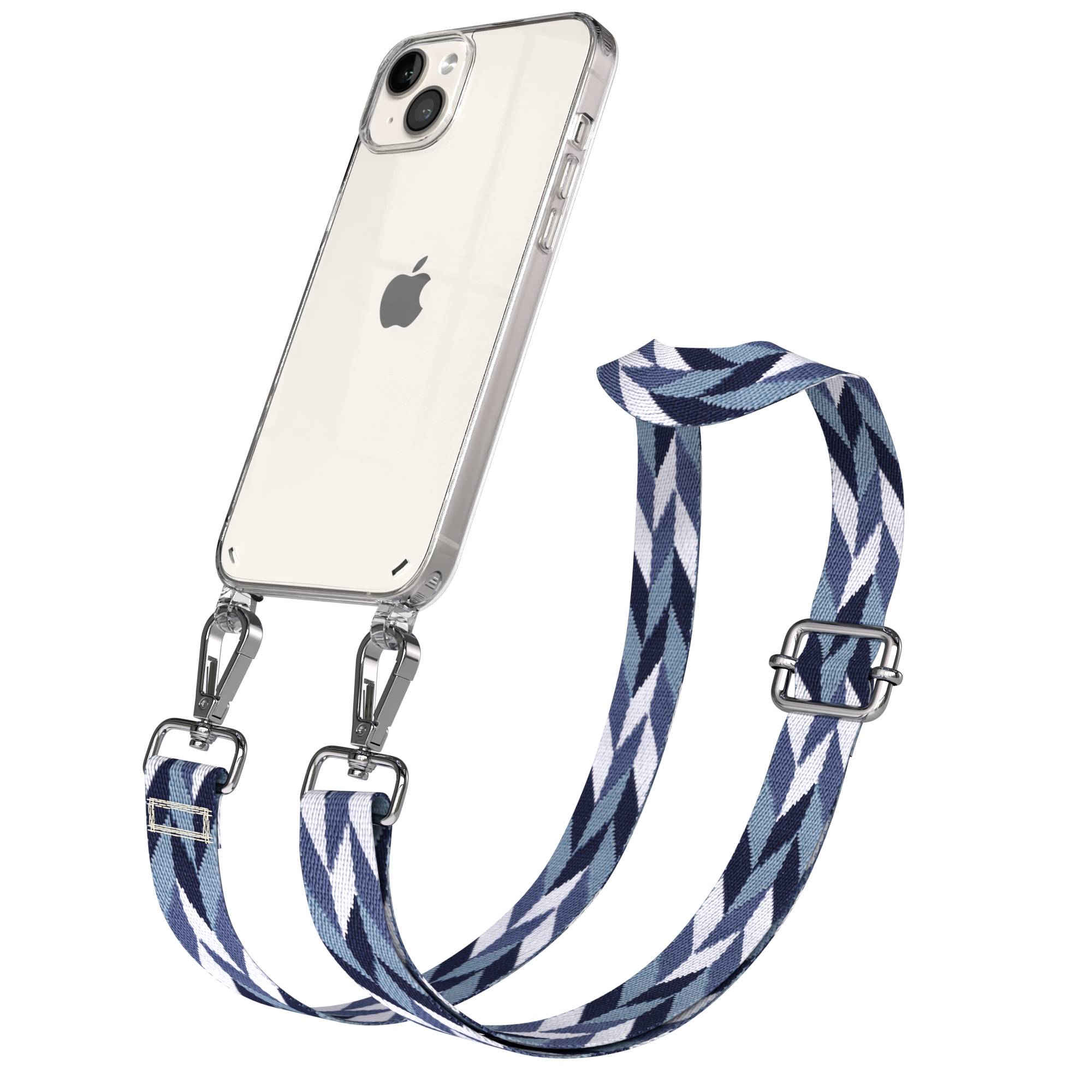 iPhone 14 Plus Handykette mit Boho Band verstellbarer Trageriemen