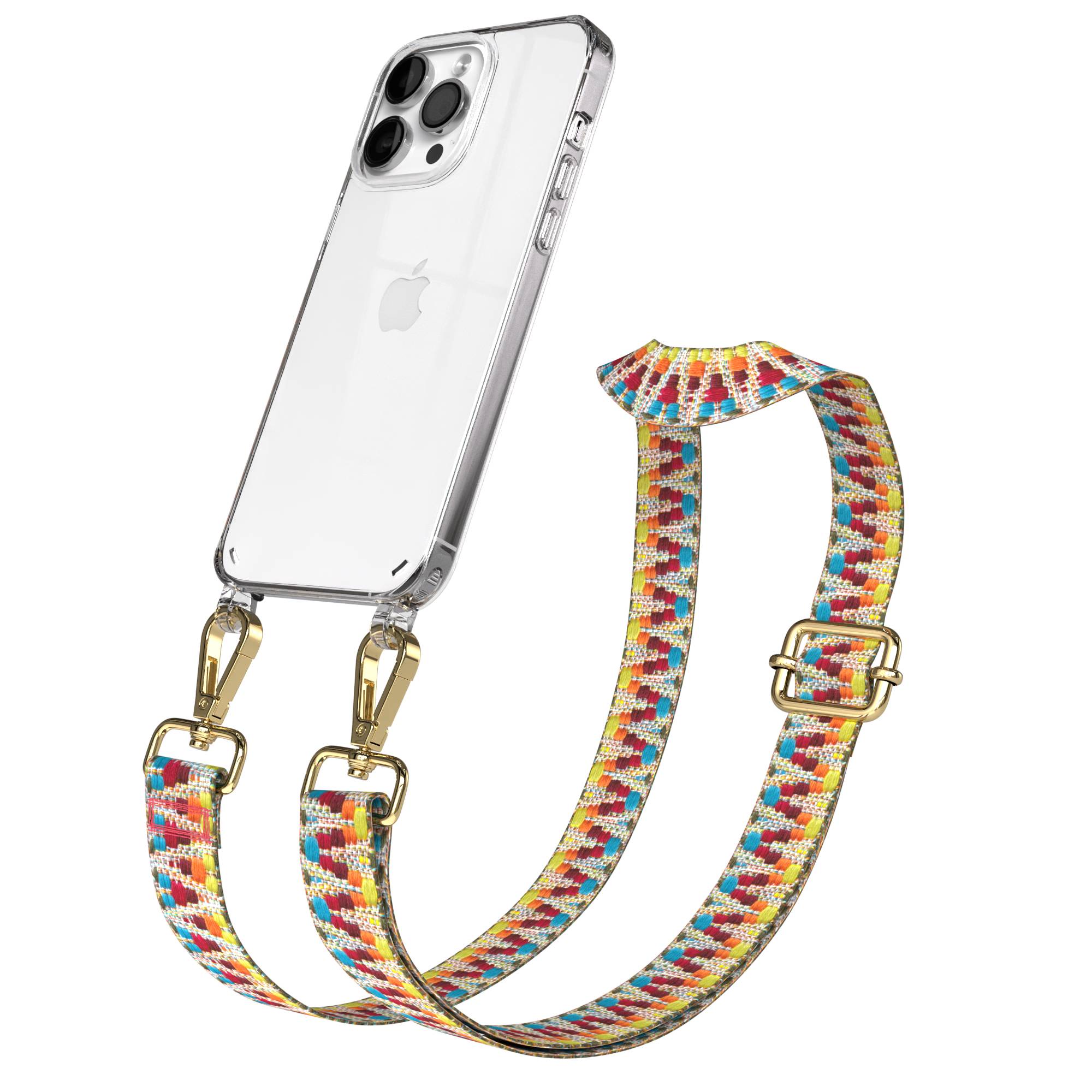 iPhone 14 Pro Max Handykette mit Boho Band verstellbar