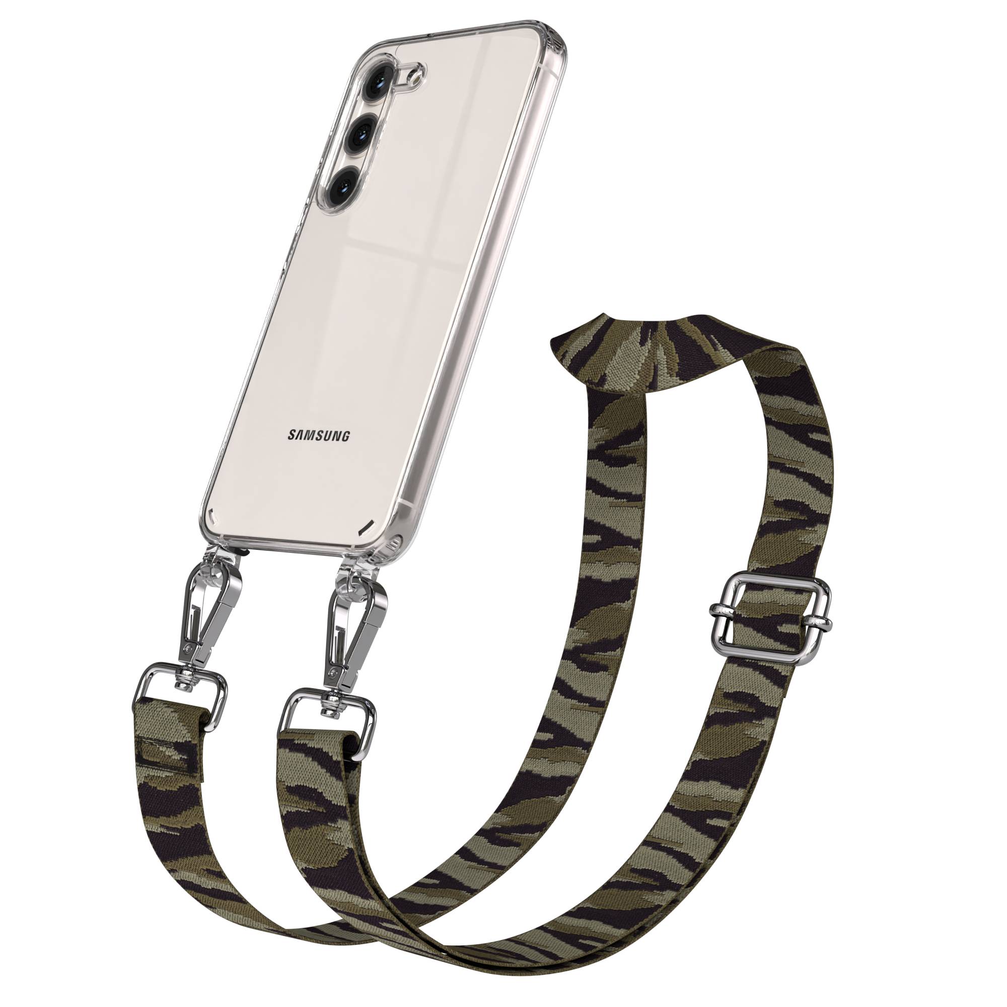 Samsung Galaxy S23 Handykette mit Boho Band und verstellbarem Riemen