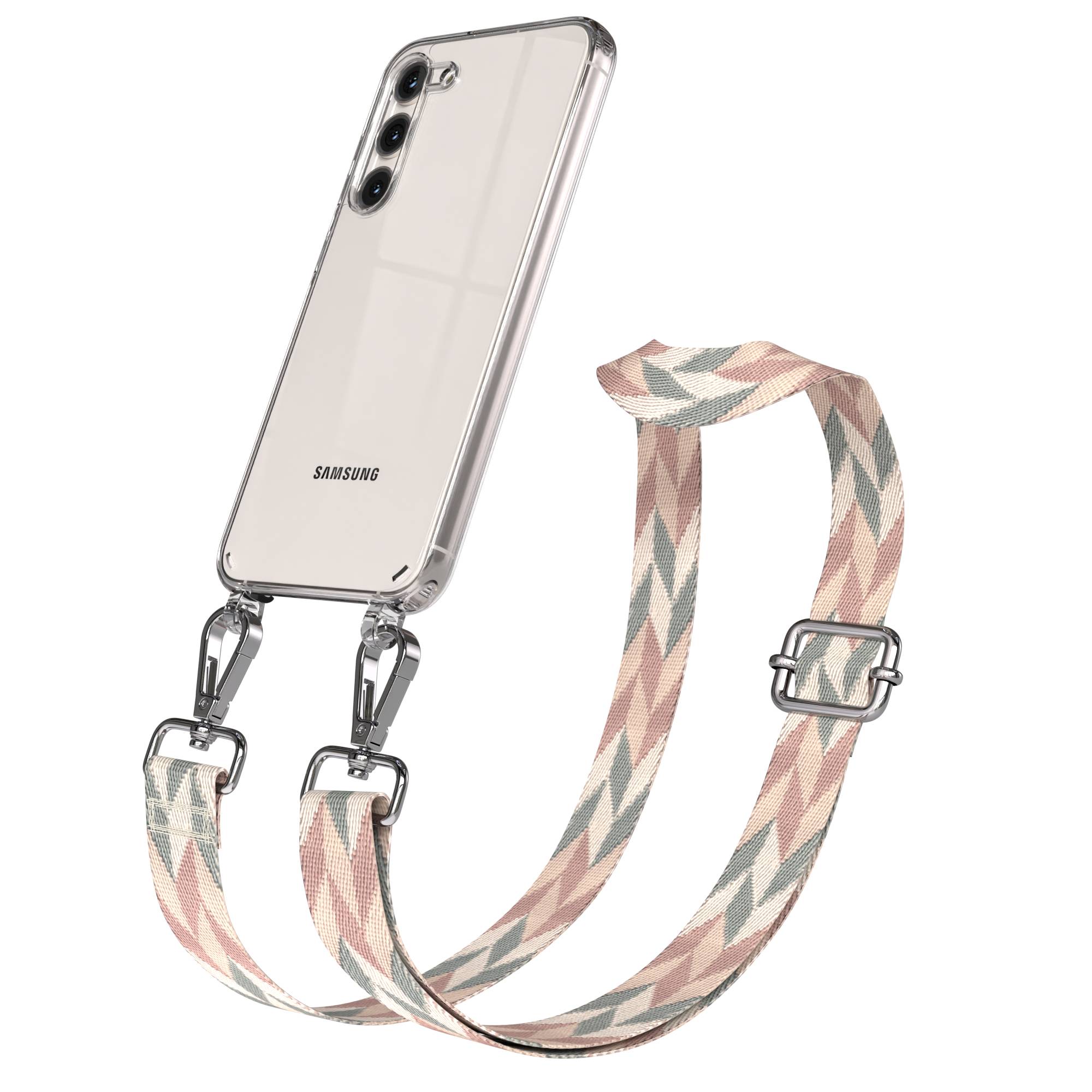 Samsung Galaxy S23 Plus Handykette mit Boho Band Umhängegurt Set