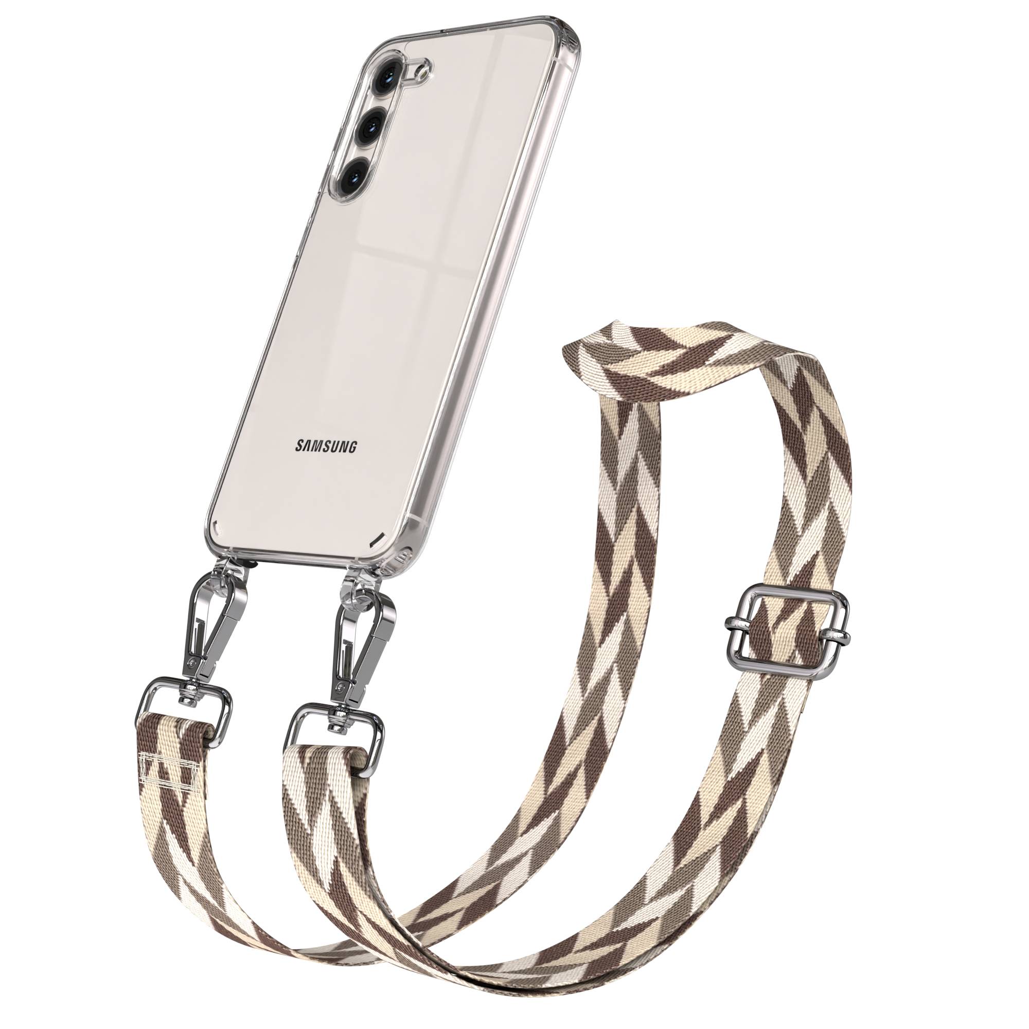 Samsung Galaxy S23 Plus Handykette mit Boho Band Umhängegurt Set