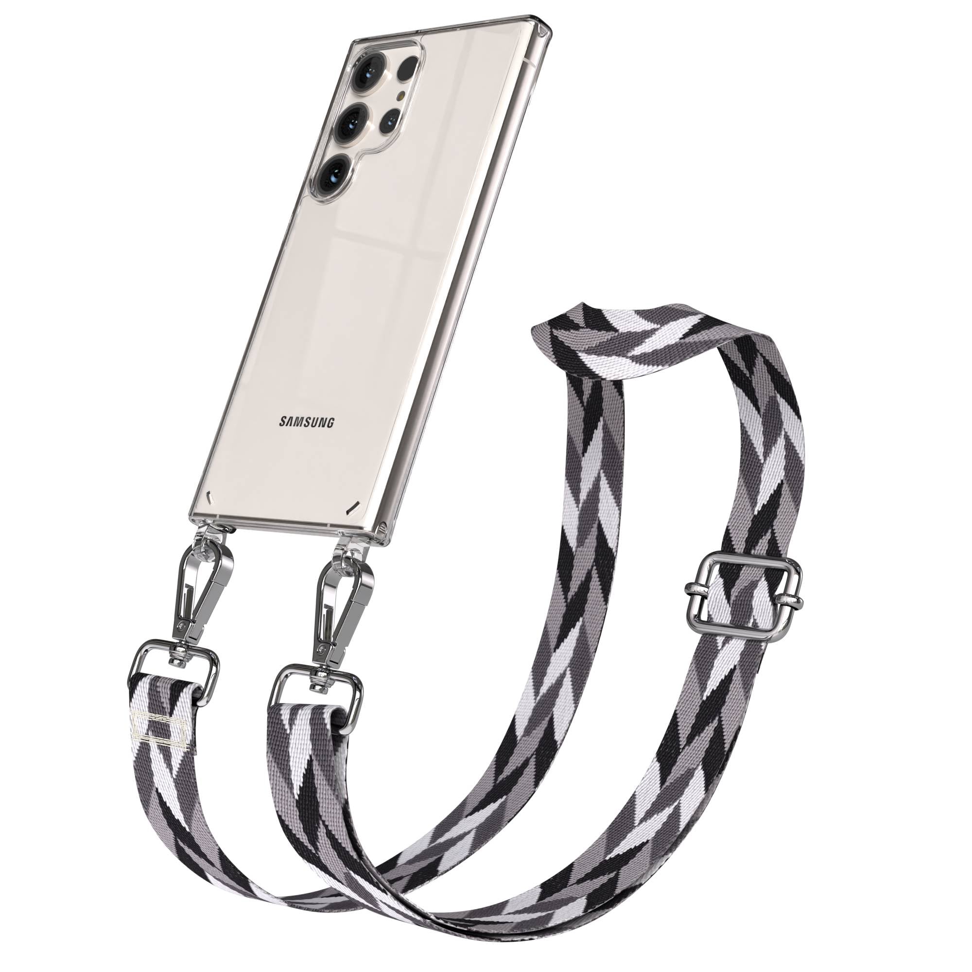 Samsung Galaxy S23 Ultra Handykette mit Boho Band verstellbar