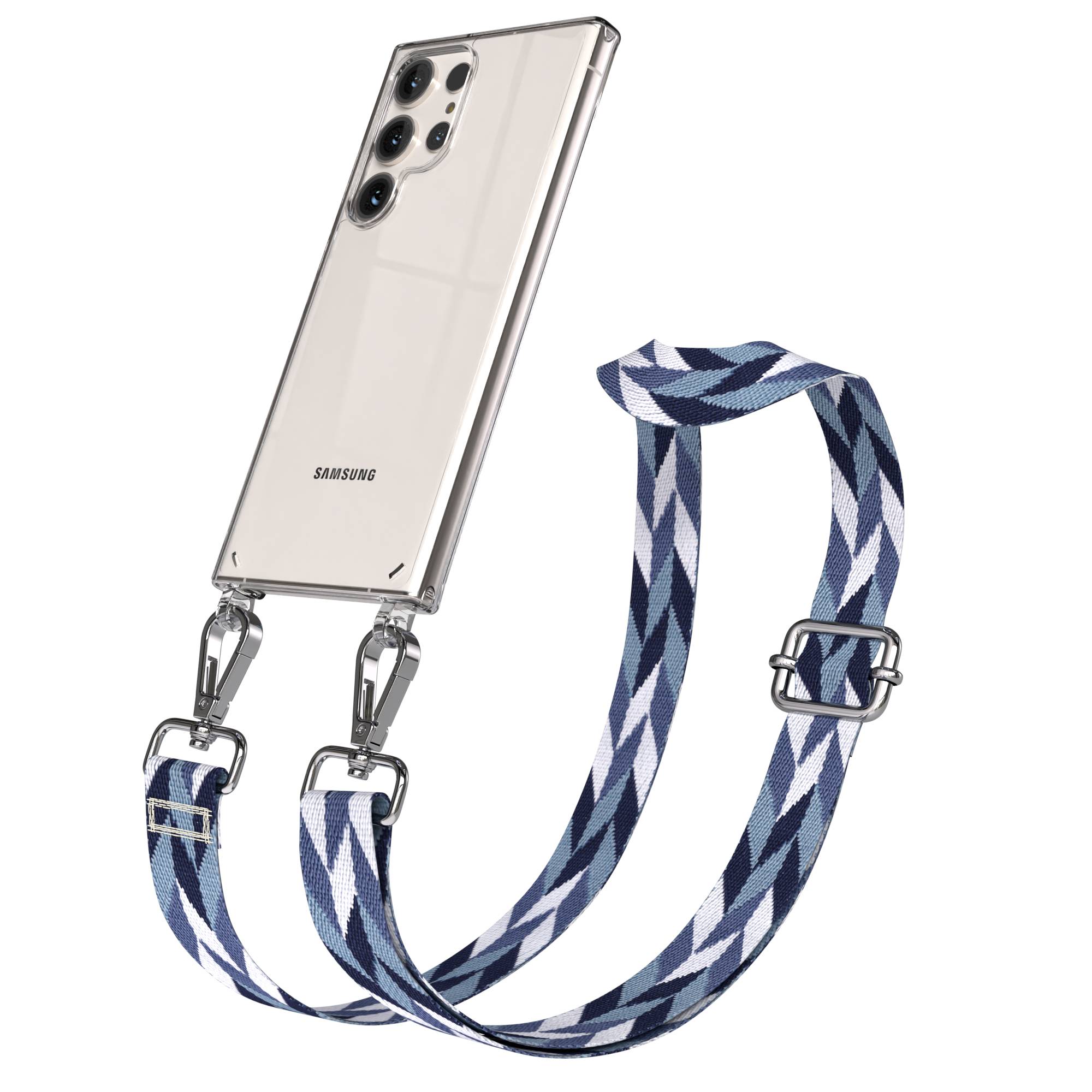 Samsung Galaxy S23 Ultra Handykette mit Boho Band verstellbar