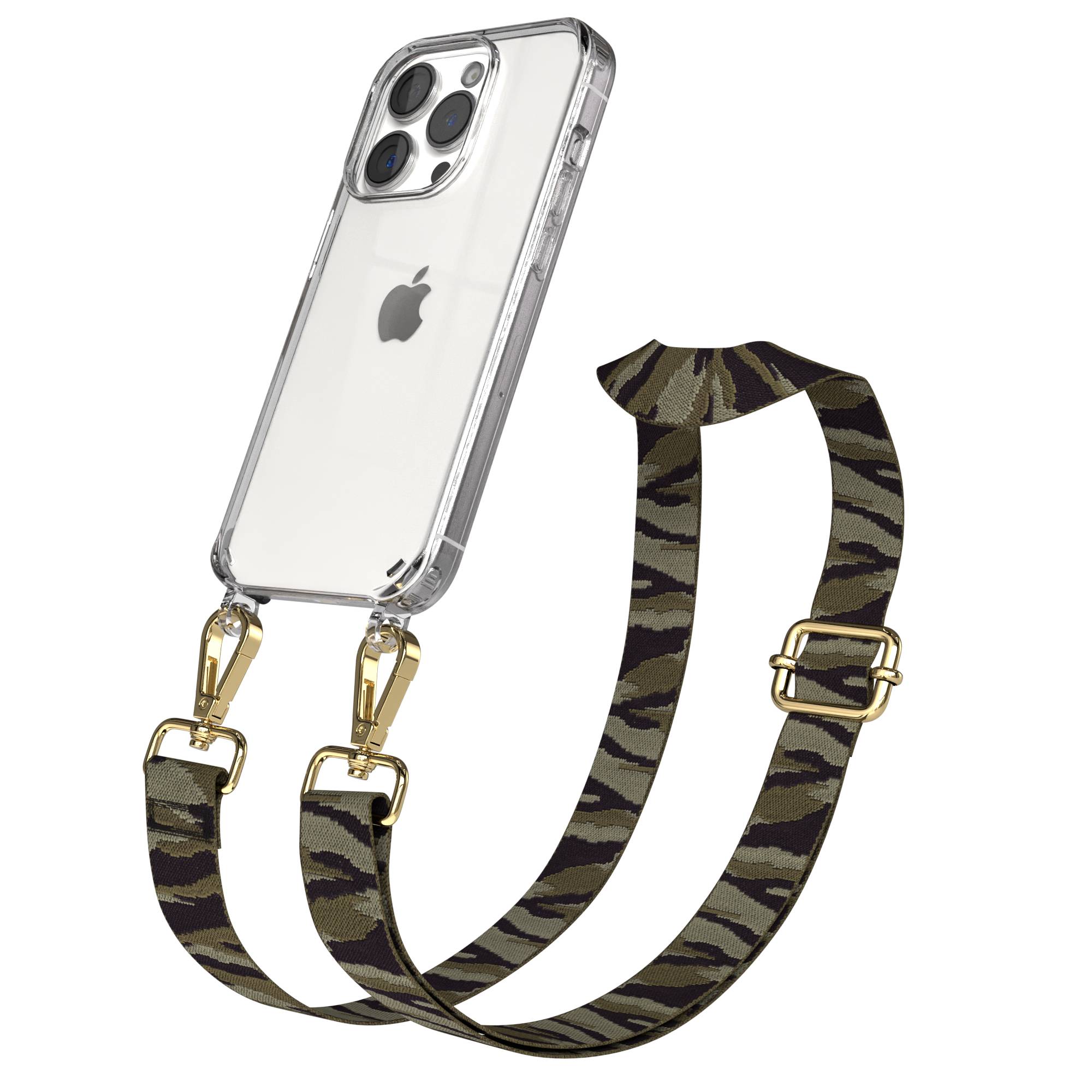 iPhone 15 Pro Handykette mit verstellbarem Trageriemen Boho Design