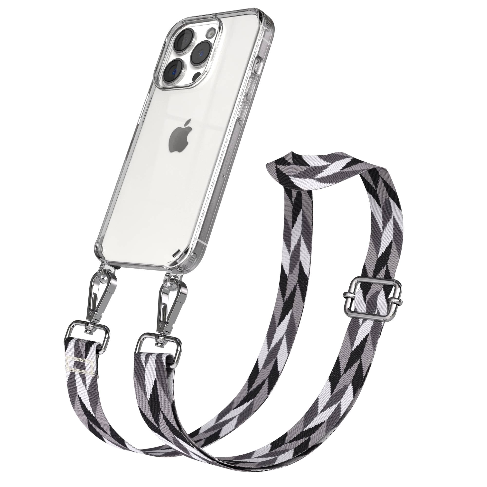 iPhone 15 Pro Handykette mit verstellbarem Trageriemen Boho Design