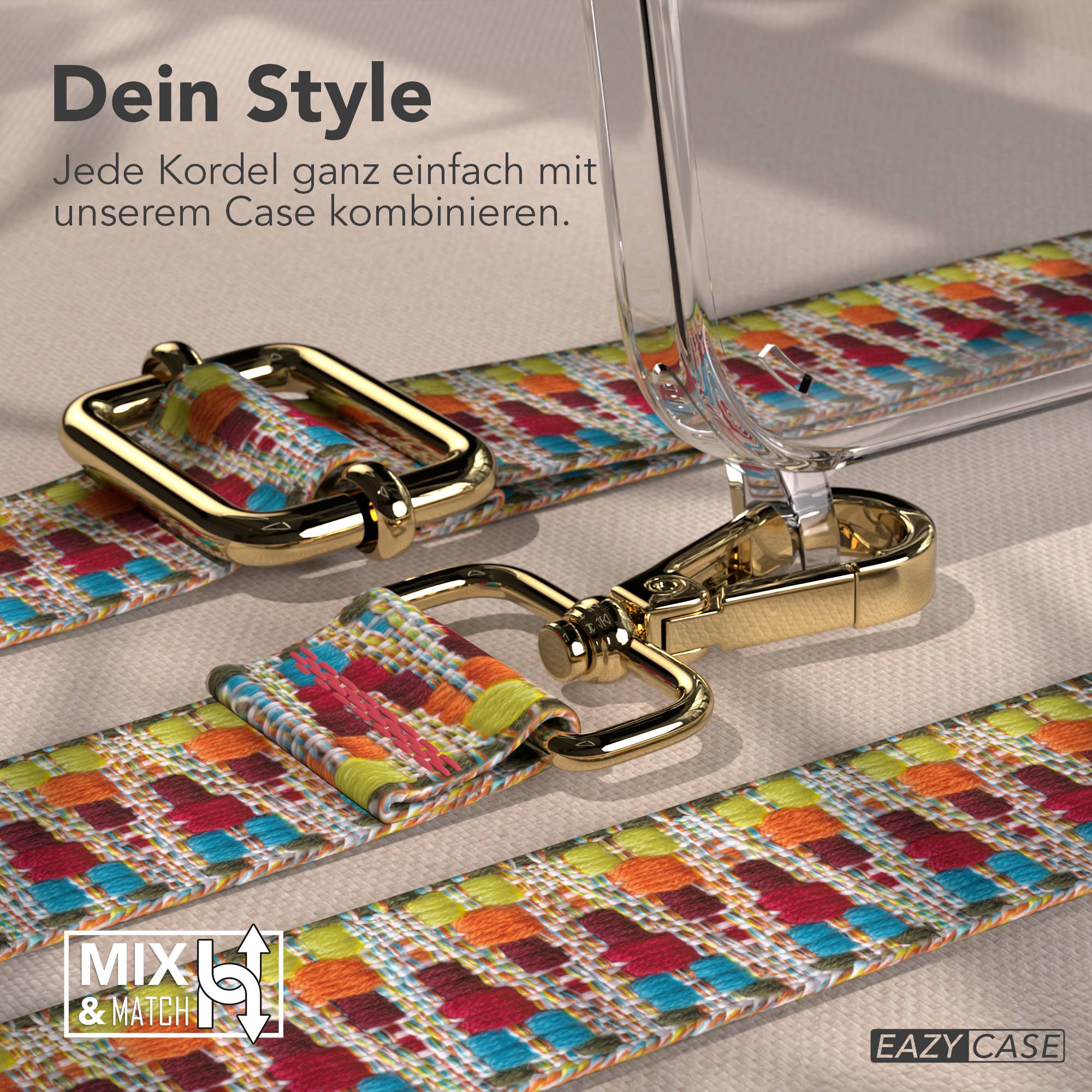 iPhone 15 Plus Handykette verstellbar mit Boho Band Design EAZY CASE