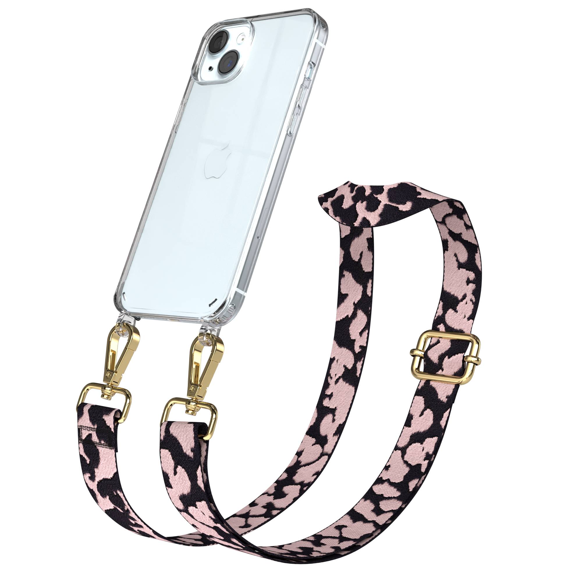 iPhone 15 Plus Handykette verstellbar mit Boho Band Design EAZY CASE