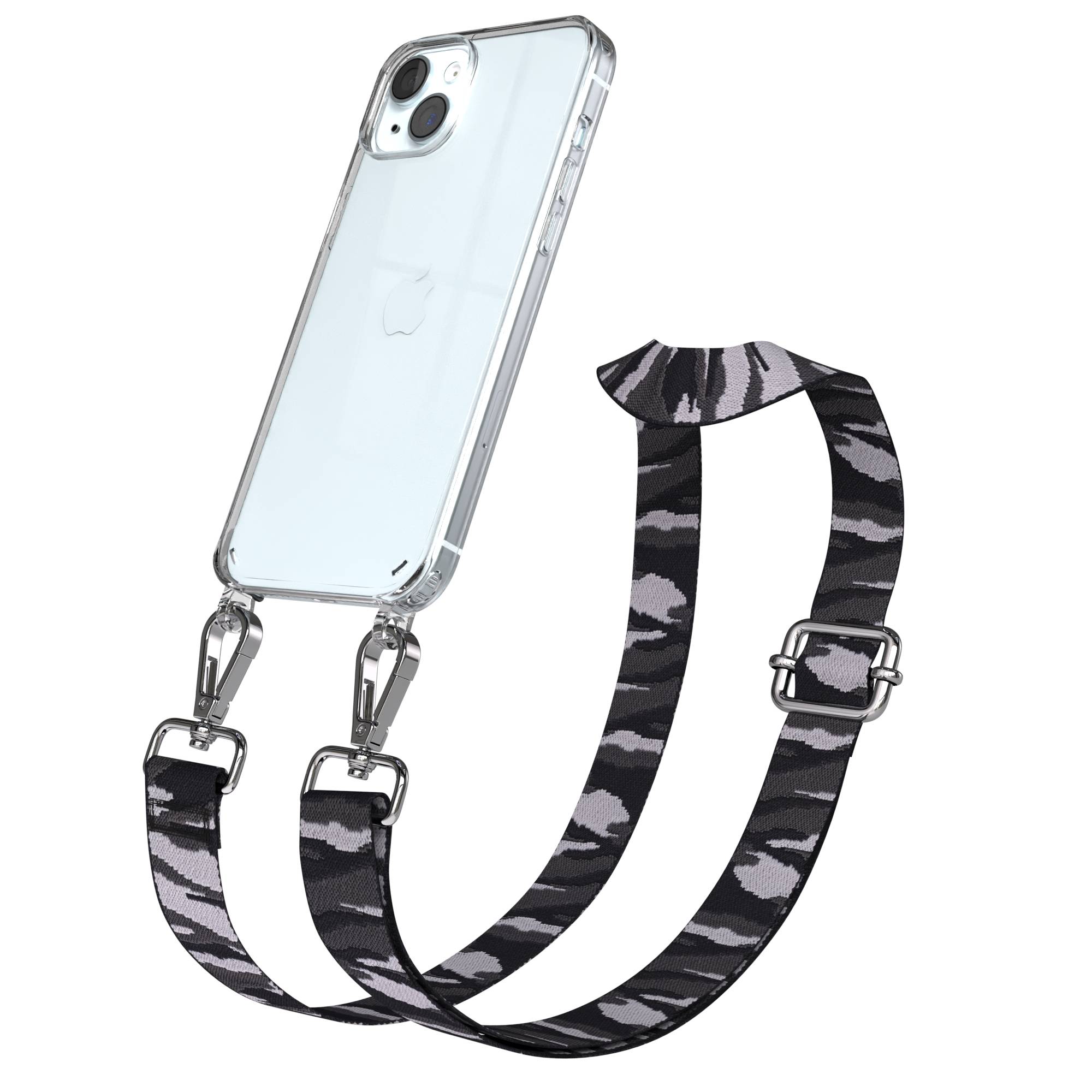 iPhone 15 Plus Handykette verstellbar mit Boho Band Design EAZY CASE