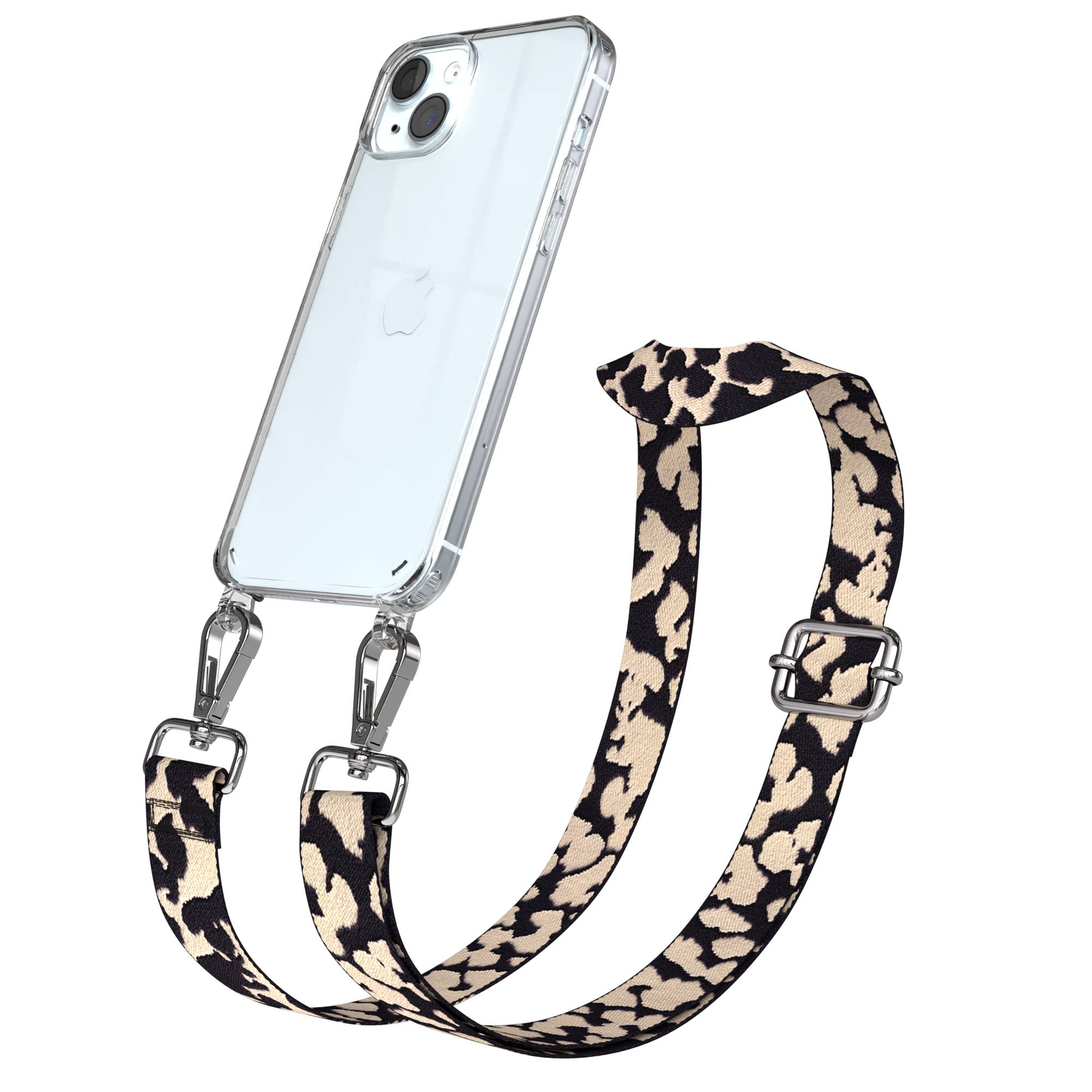 iPhone 15 Plus Handykette verstellbar mit Boho Band Design EAZY CASE