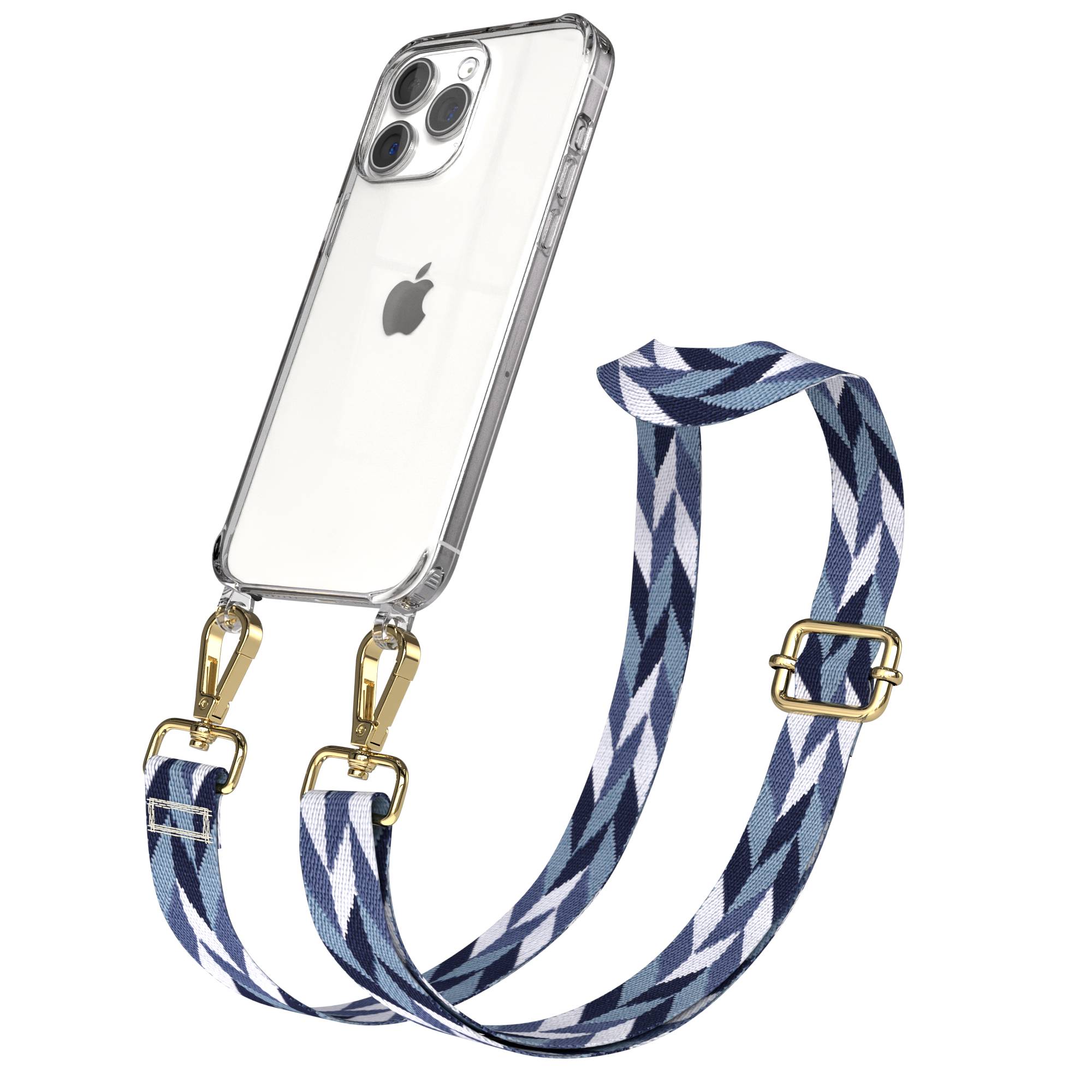 iPhone 15 Pro Max Handykette mit verstellbarem Boho Band Set