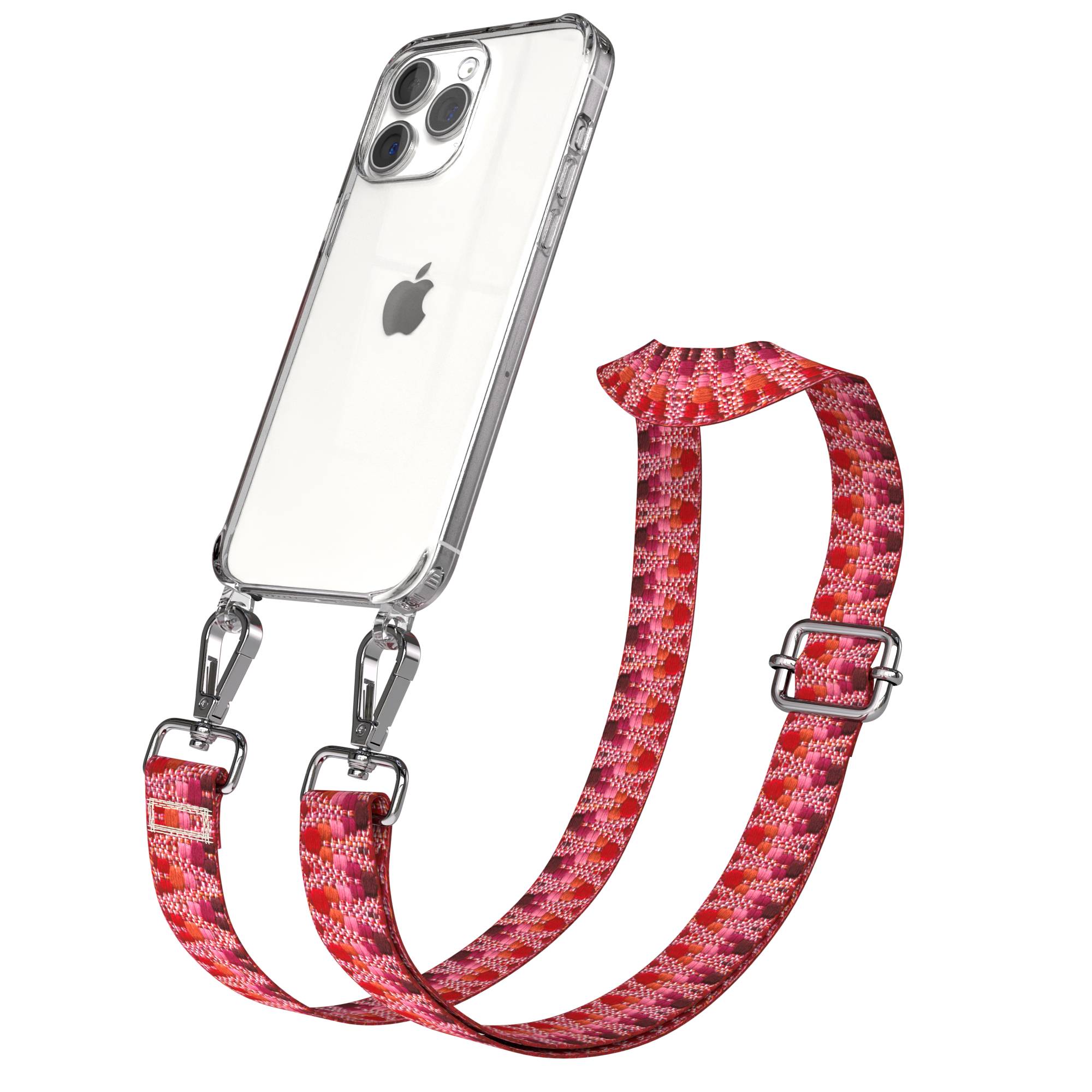 iPhone 15 Pro Max Handykette mit verstellbarem Boho Band Set