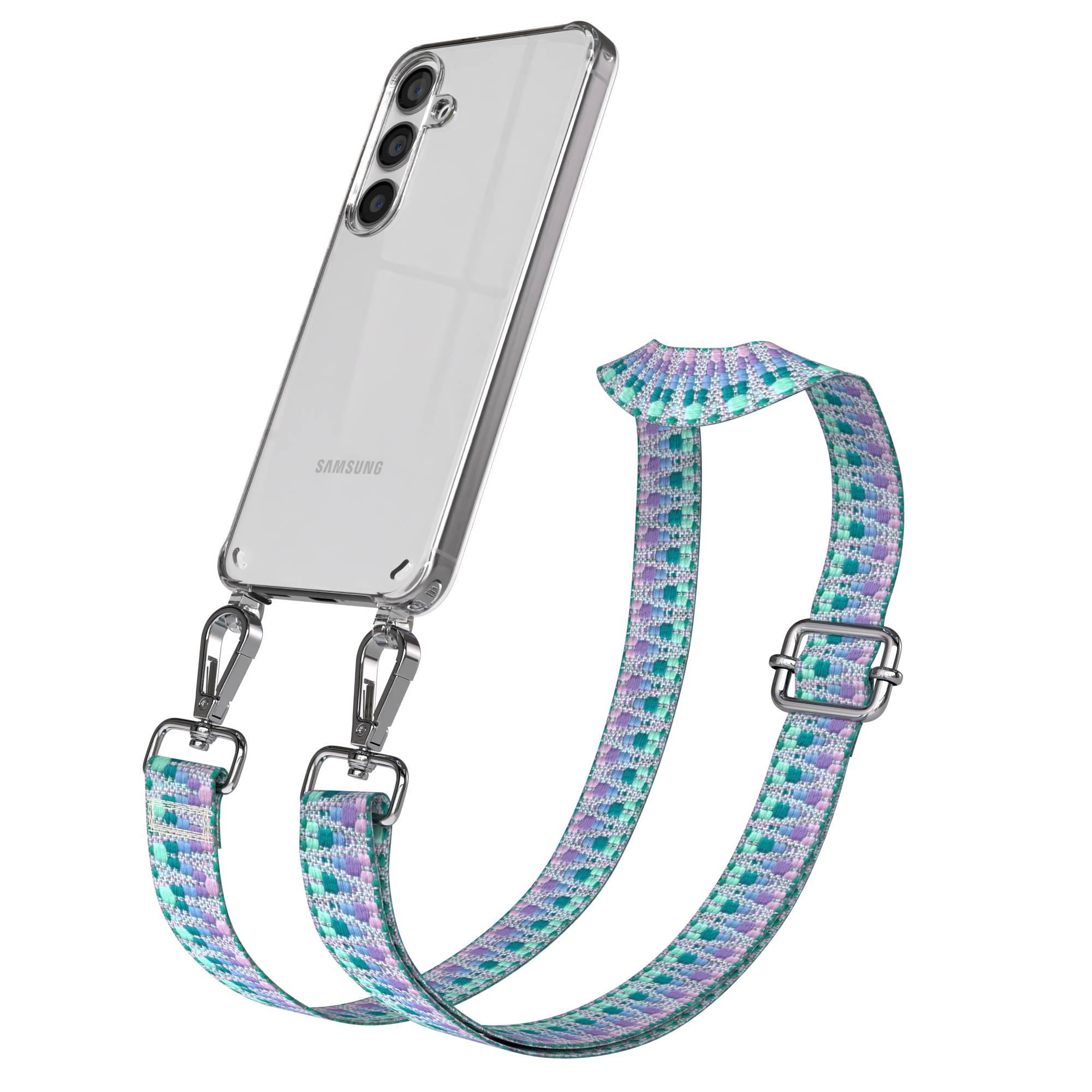 Samsung Galaxy S24 Handykette mit verstellbarem Boho Band Set