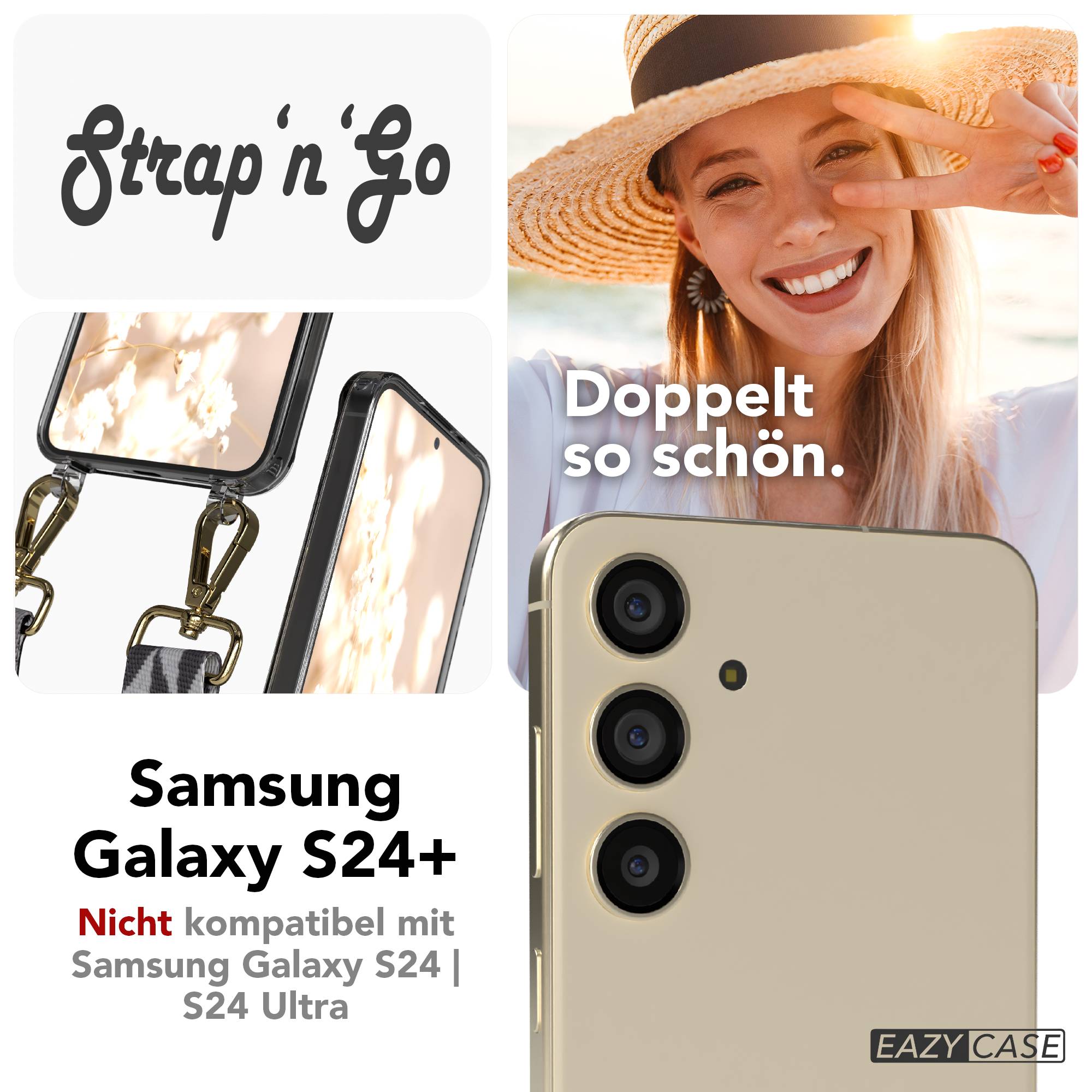 Samsung Galaxy S24 Plus Handykette mit Boho Band Set