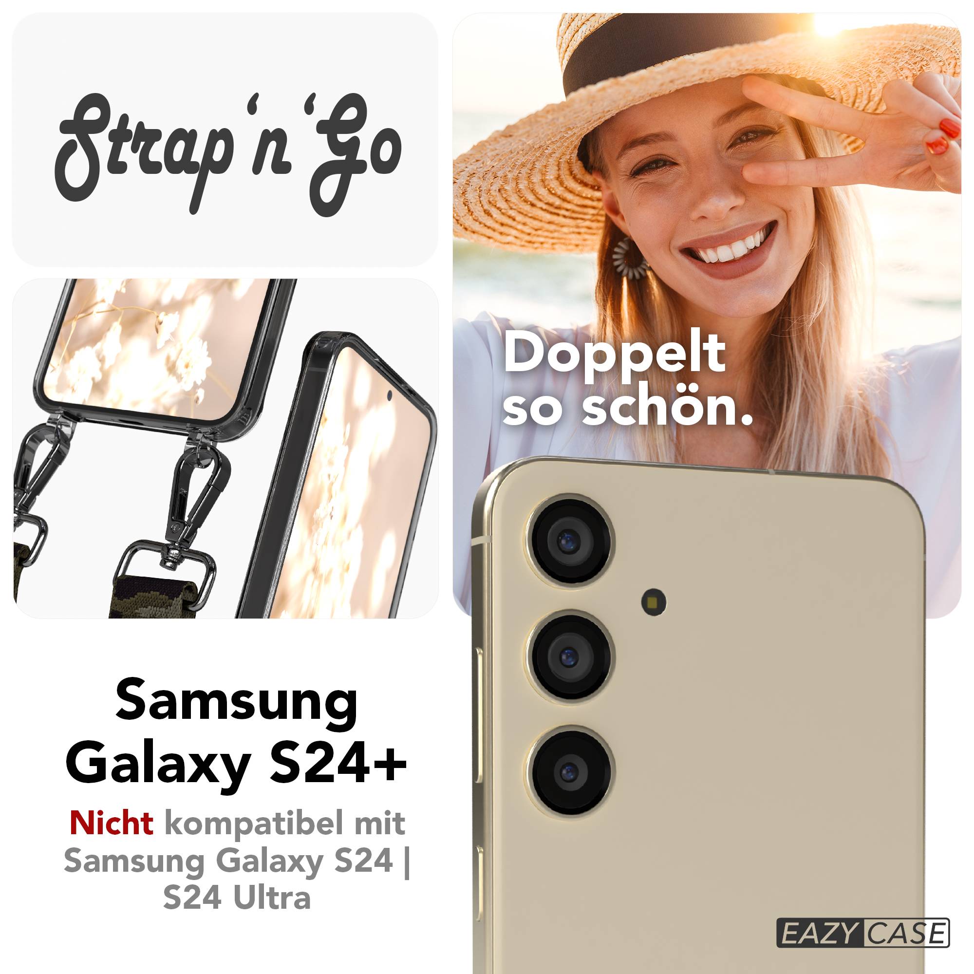 Samsung Galaxy S24 Plus Handykette mit Boho Band Set