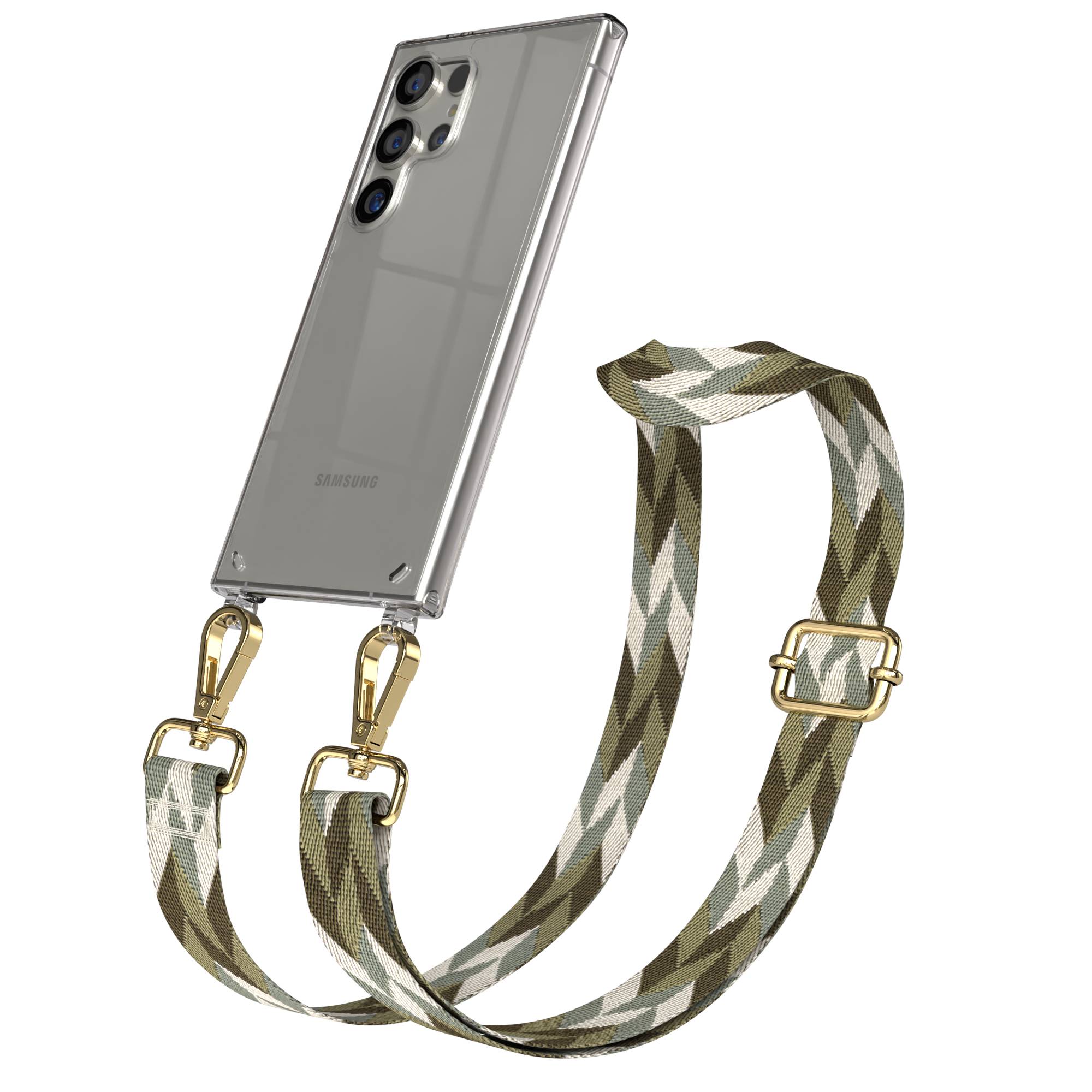 Samsung Galaxy S24 Ultra Handykette mit Boho Band zum Umhängen