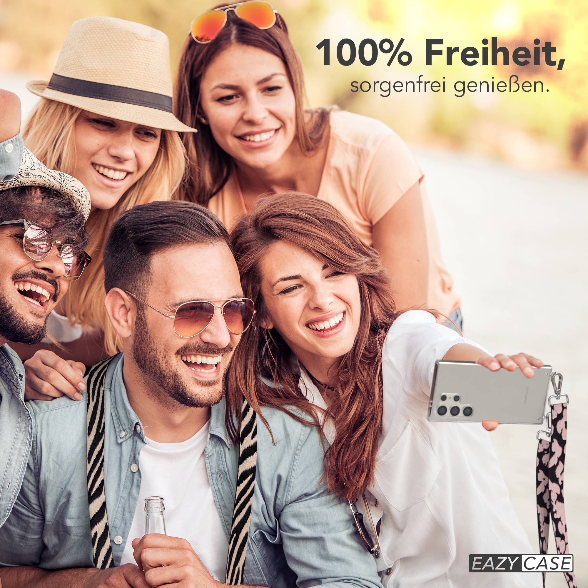 Samsung Galaxy S24 Ultra Handykette mit Boho Band zum Umhängen