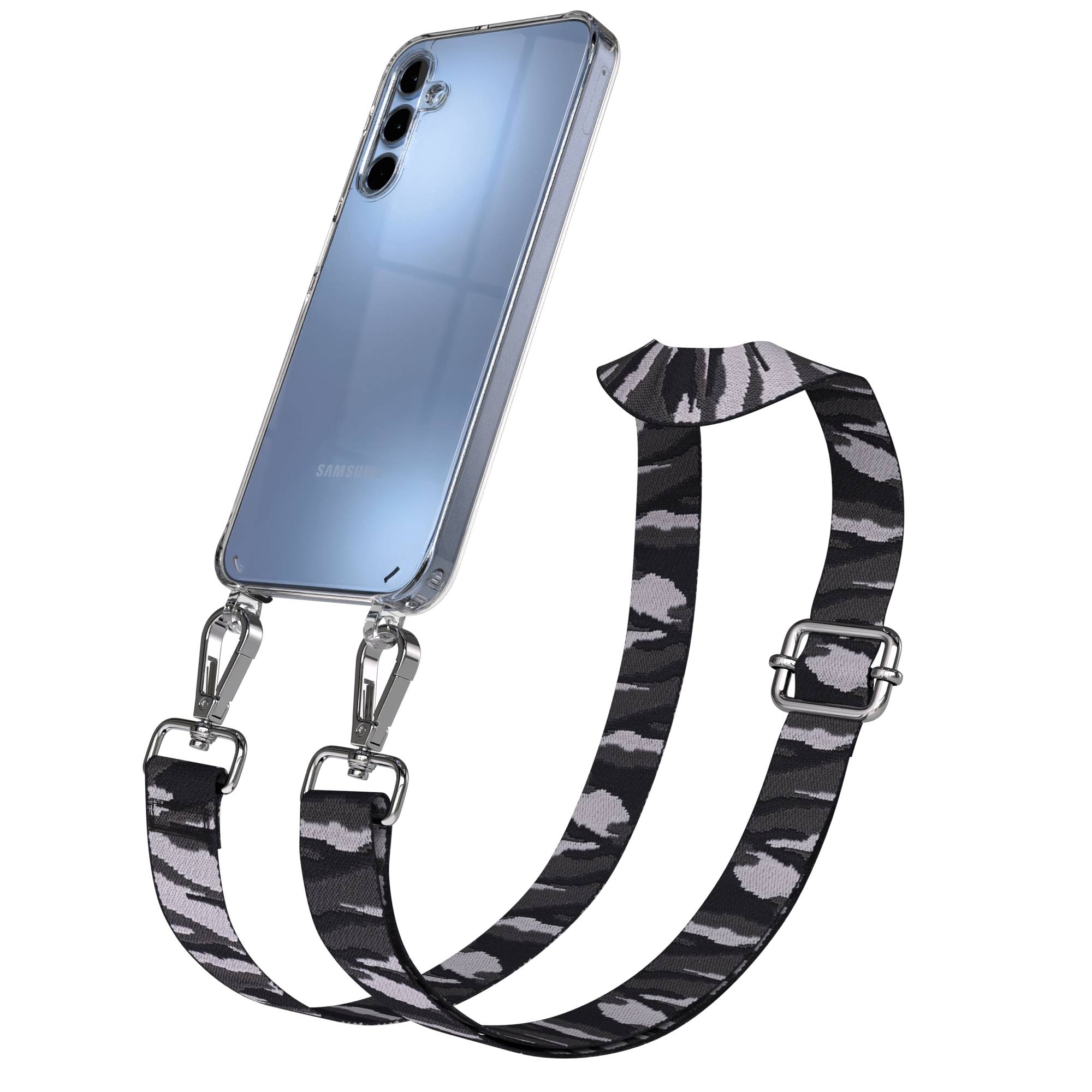 Samsung Galaxy A15 Handykette mit verstellbarem Boho Band zum Umhängen