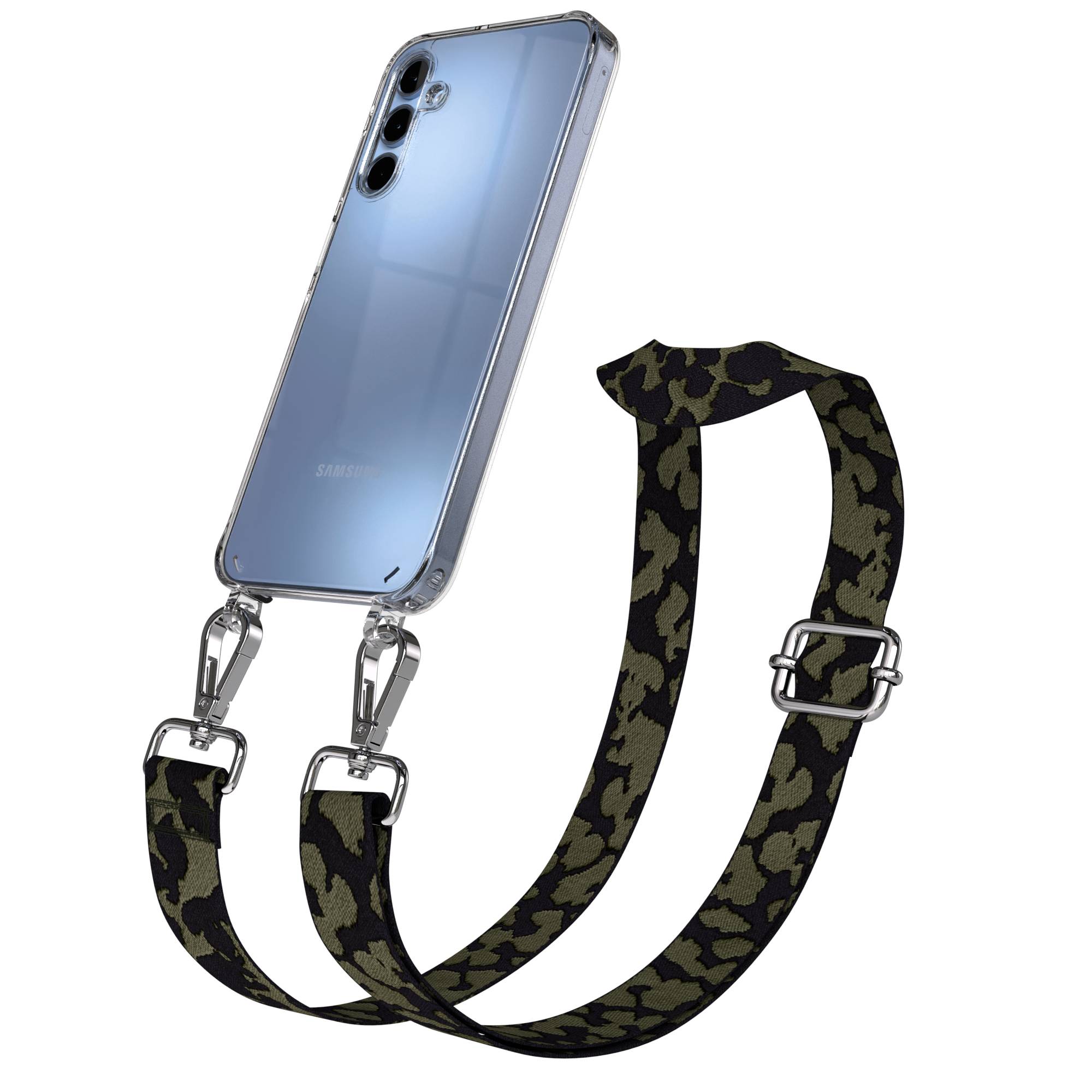 Samsung Galaxy A15 Handykette mit verstellbarem Boho Band zum Umhängen