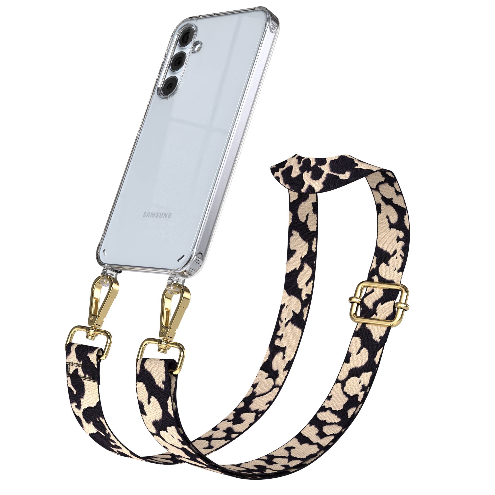 Samsung Galaxy A35 Handykette mit verstellbarem Boho Band zum Umhängen