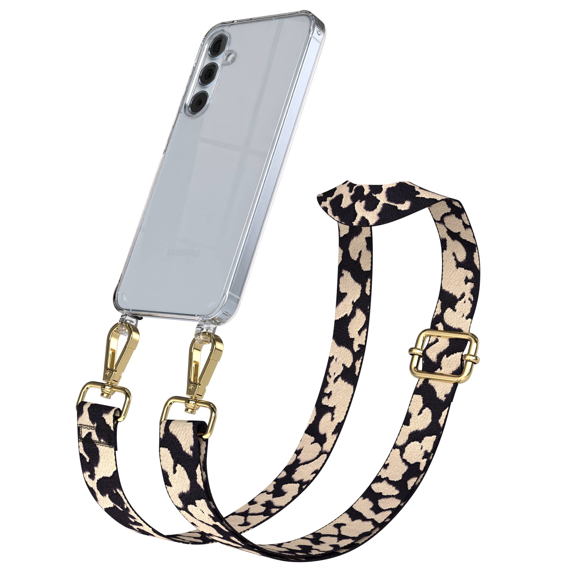 Samsung Galaxy A55 Handykette mit Boho Band und verstellbarem Riemen