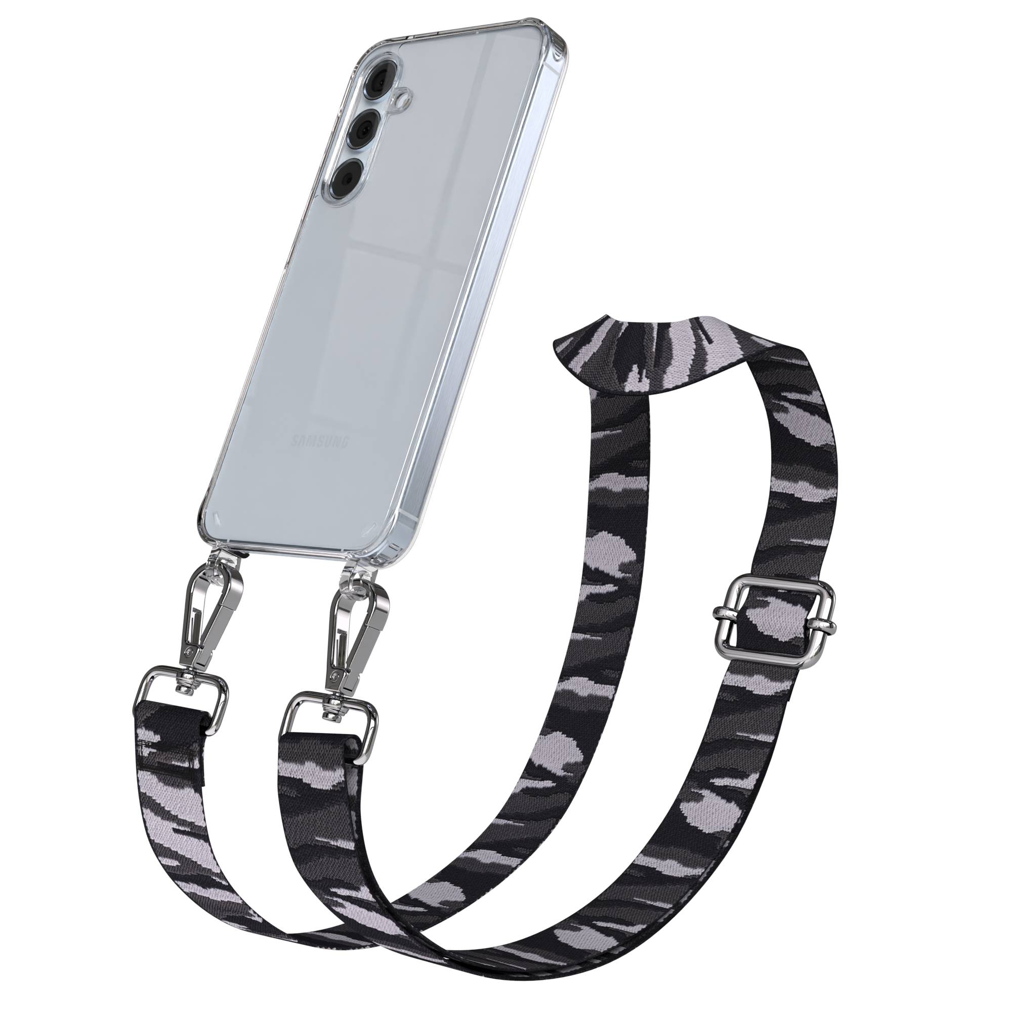 Samsung Galaxy A55 Handykette mit Boho Band und verstellbarem Riemen