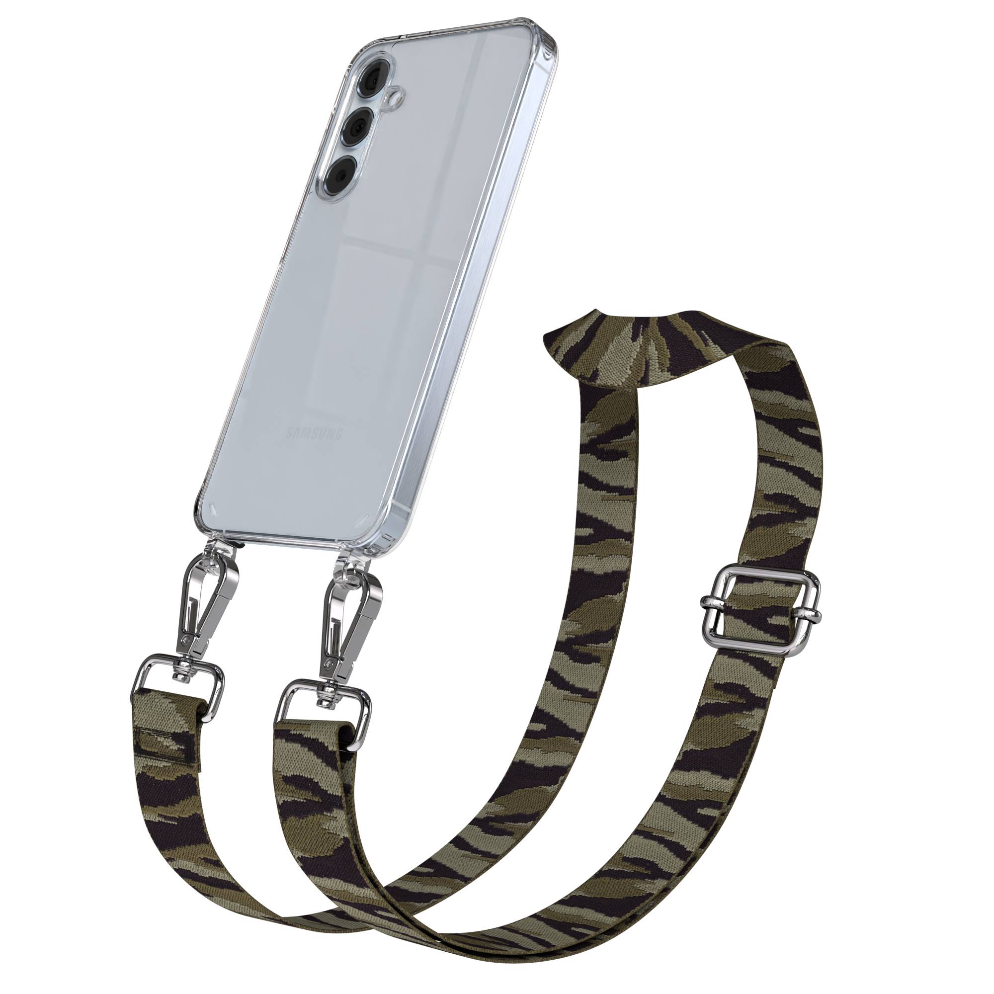 Samsung Galaxy A55 Handykette mit Boho Band und verstellbarem Riemen