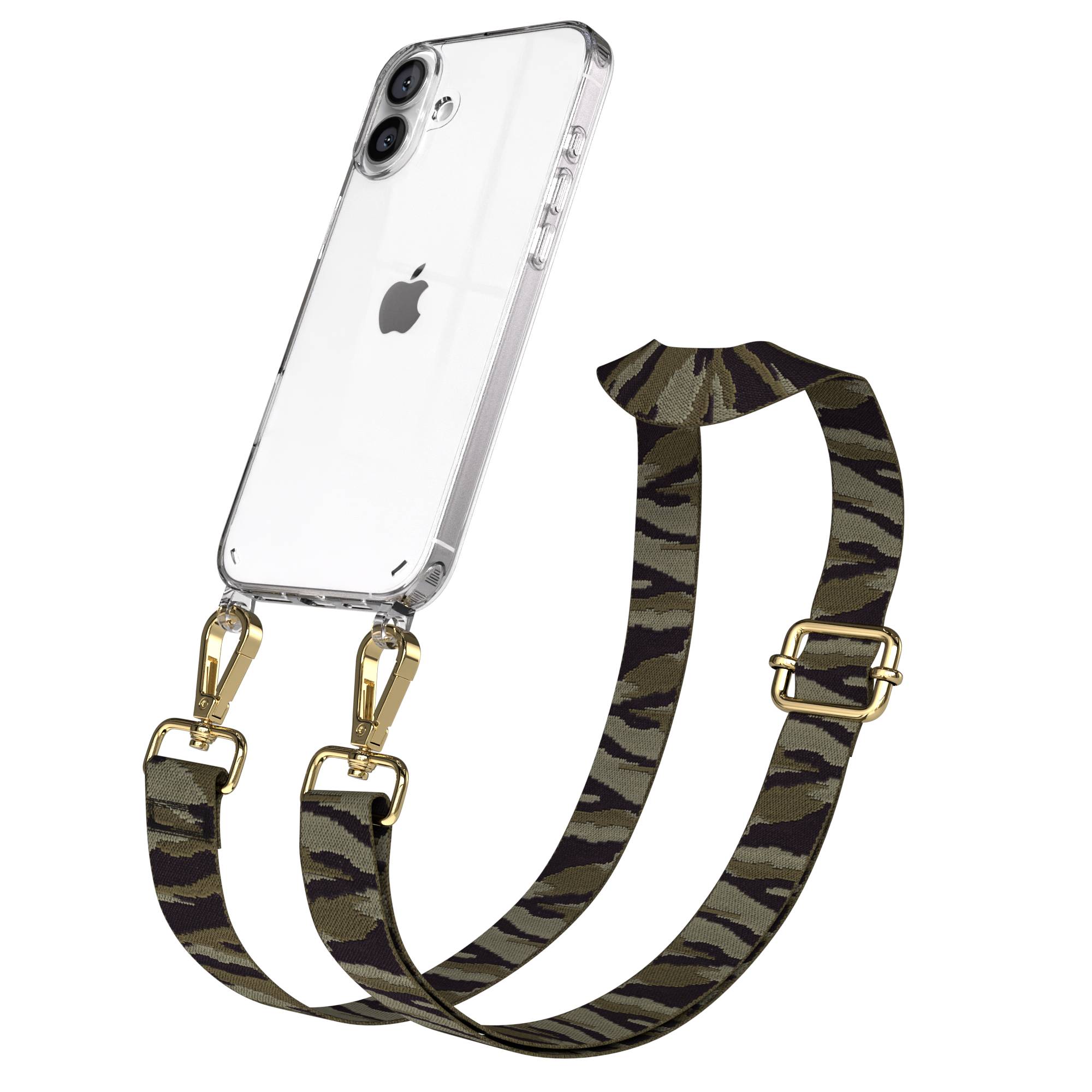 iPhone 16 Plus Handykette mit Boho Band und verstellbarem Trageriemen