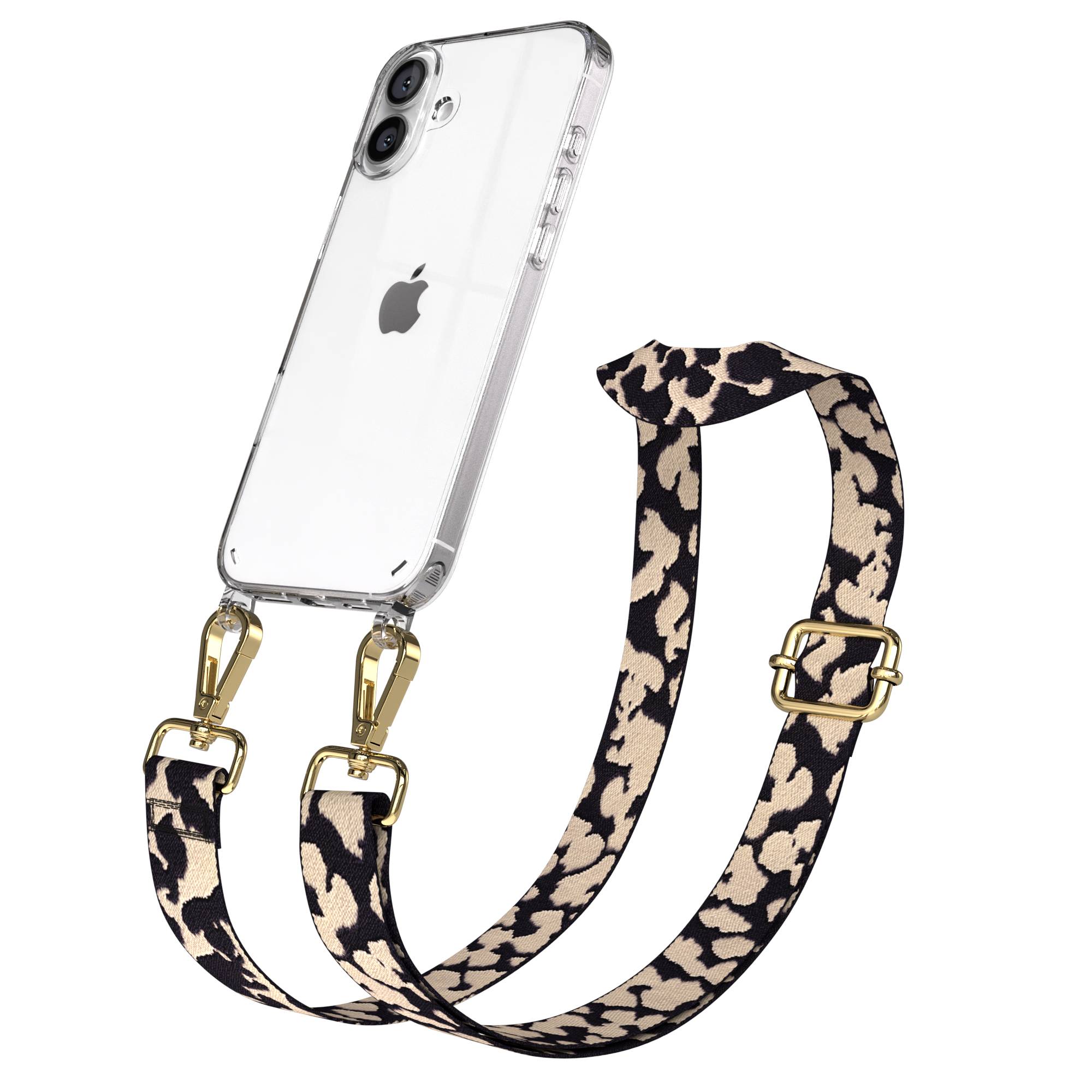 iPhone 16 Plus Handykette mit Boho Band und verstellbarem Trageriemen