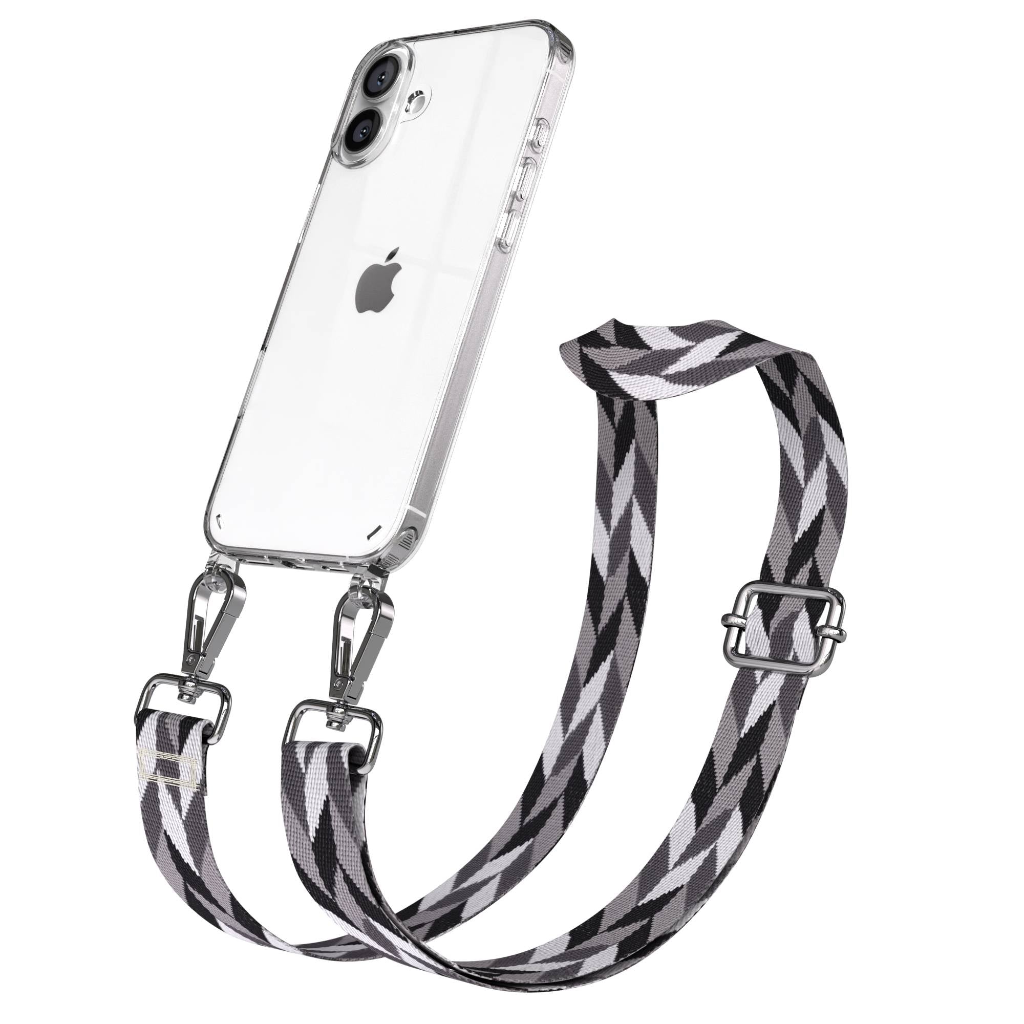iPhone 16 Plus Handykette mit Boho Band und verstellbarem Trageriemen