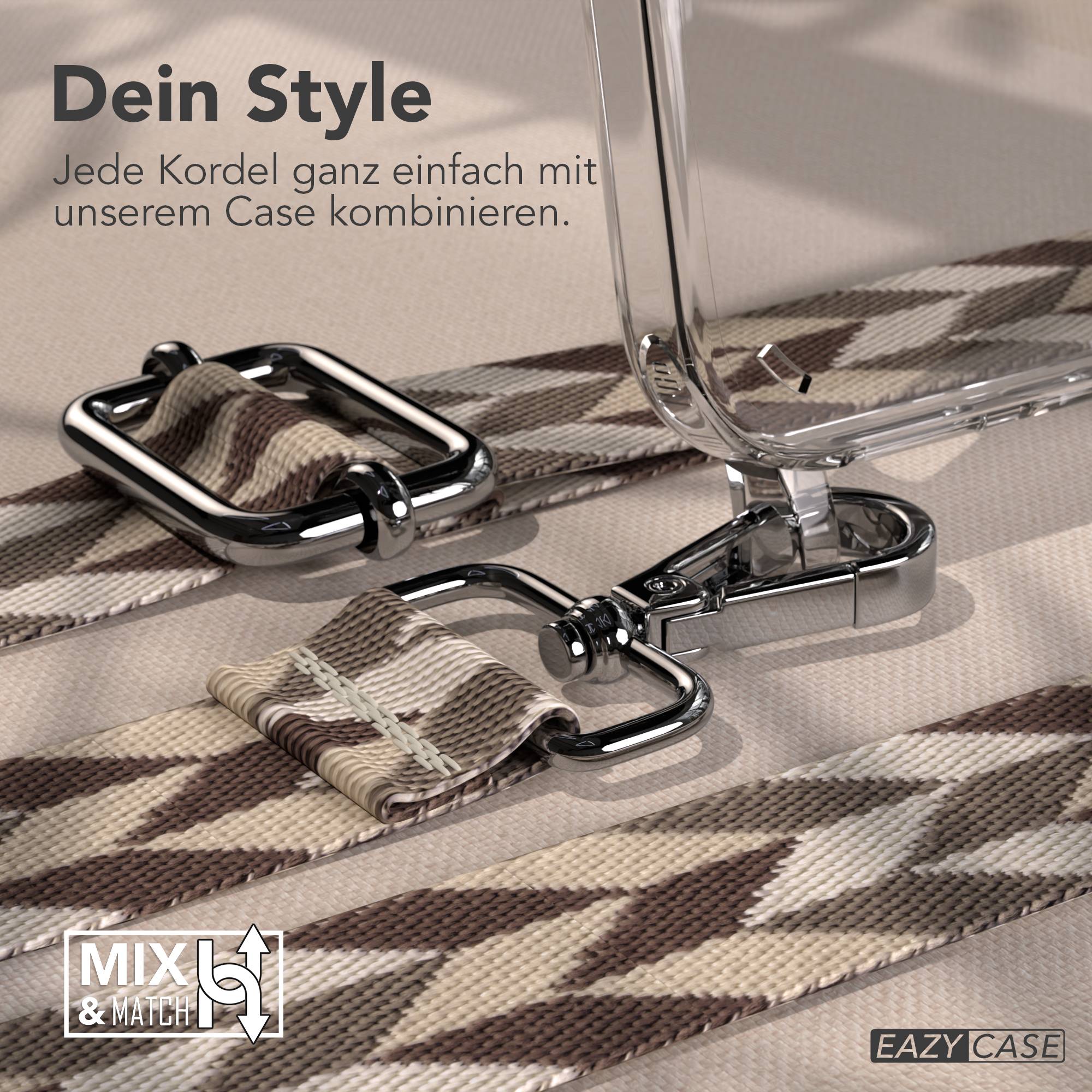 iPhone 16 Plus Handykette mit Boho Band und verstellbarem Trageriemen