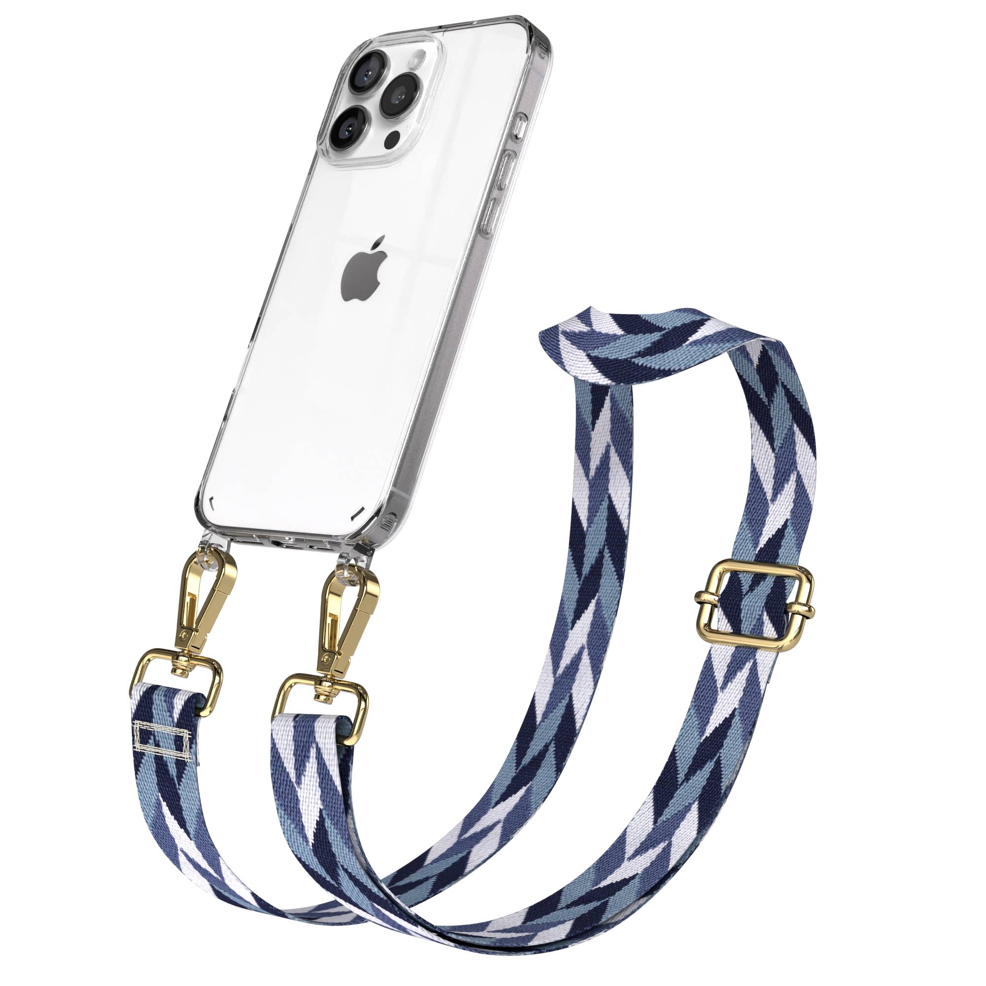 iPhone 16 Pro Max Handykette mit Boho Band zum Umhängen