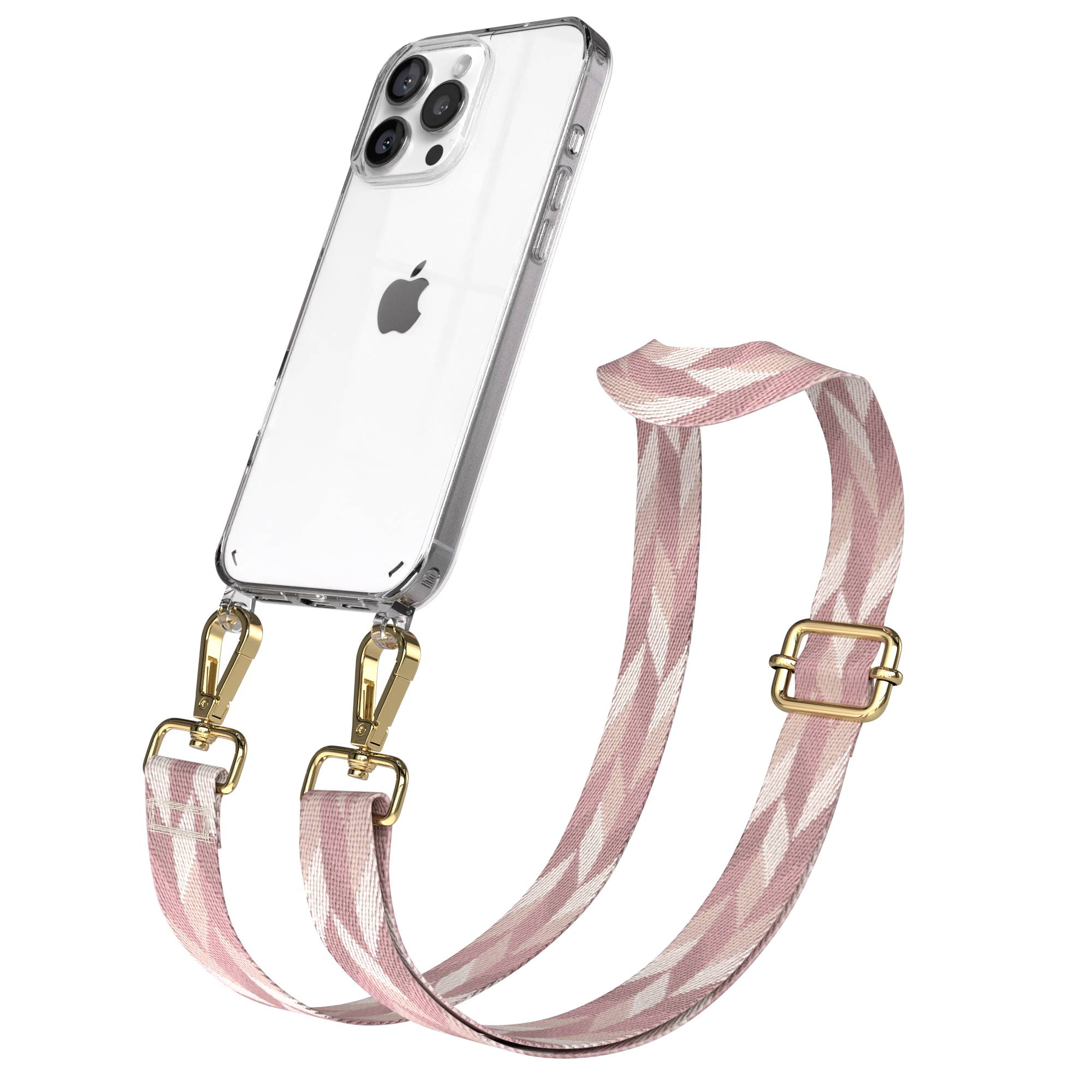 iPhone 16 Pro Max Handykette mit Boho Band zum Umhängen